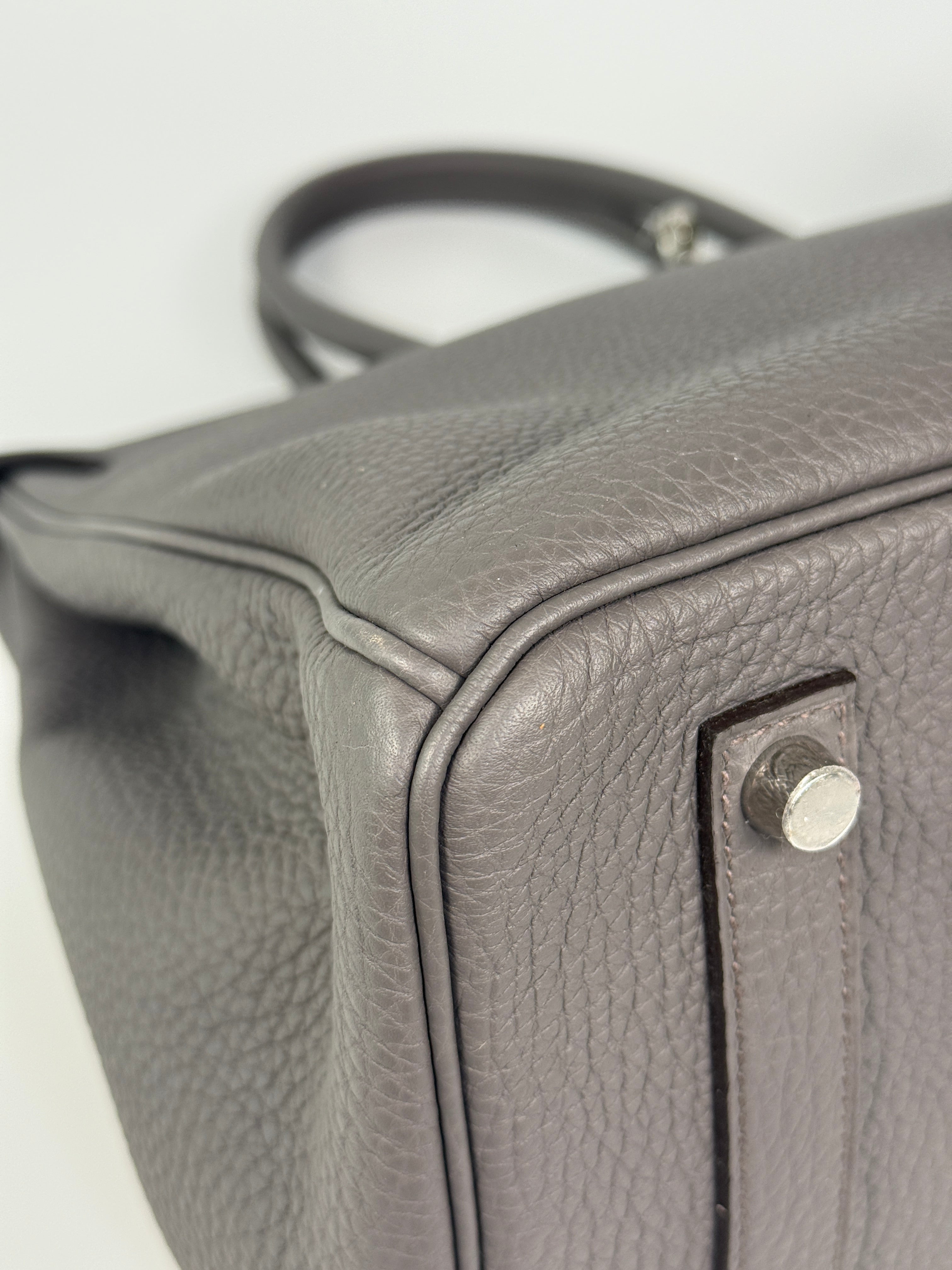 Hermès Birkin 35 In Gris Etain Togo Leather With Palladium Hardware