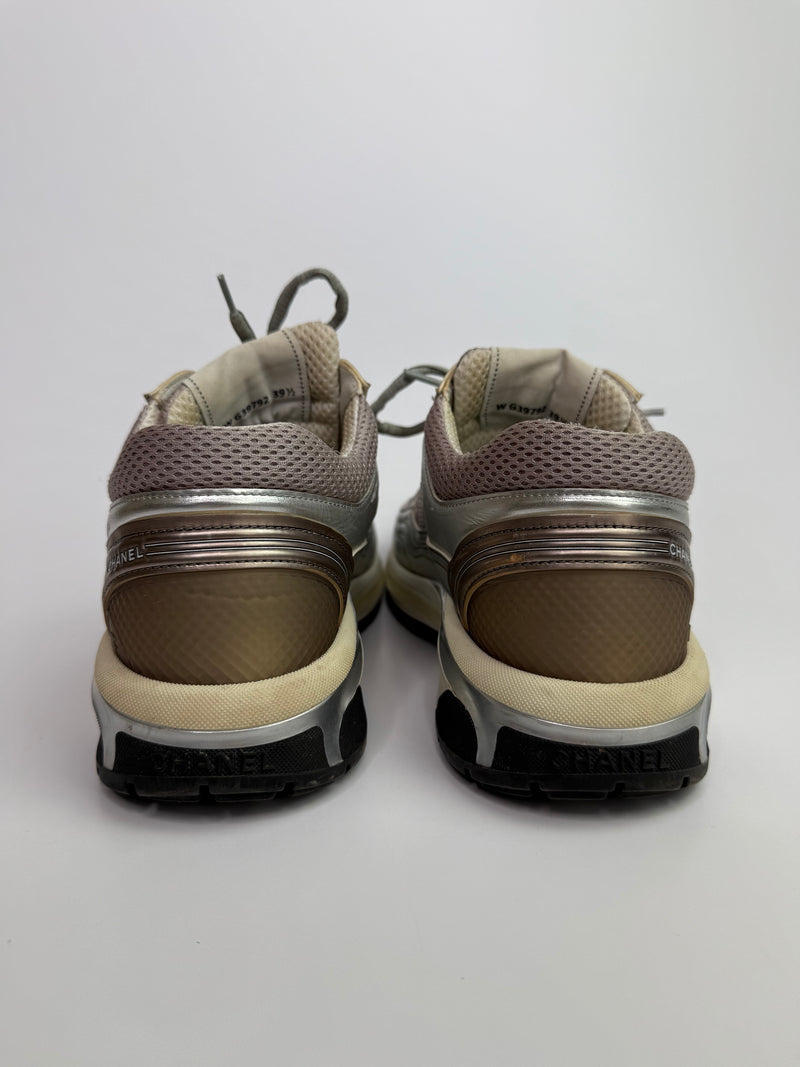 Chanel CC Metallic CC Sneakers (39.5 /UK 6.5)