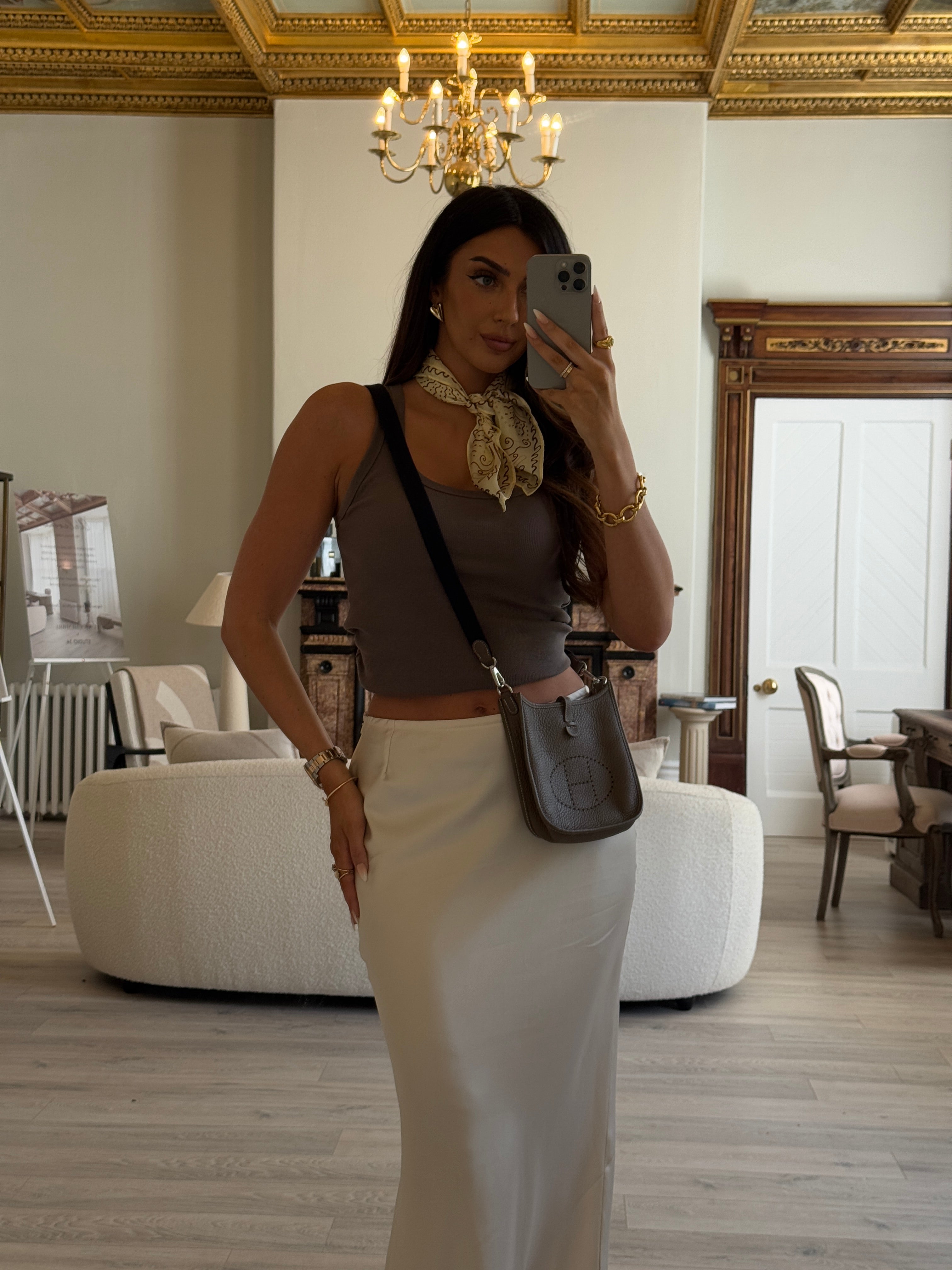 Hermès Evelyne TPM In Etoupe Clemence PHW