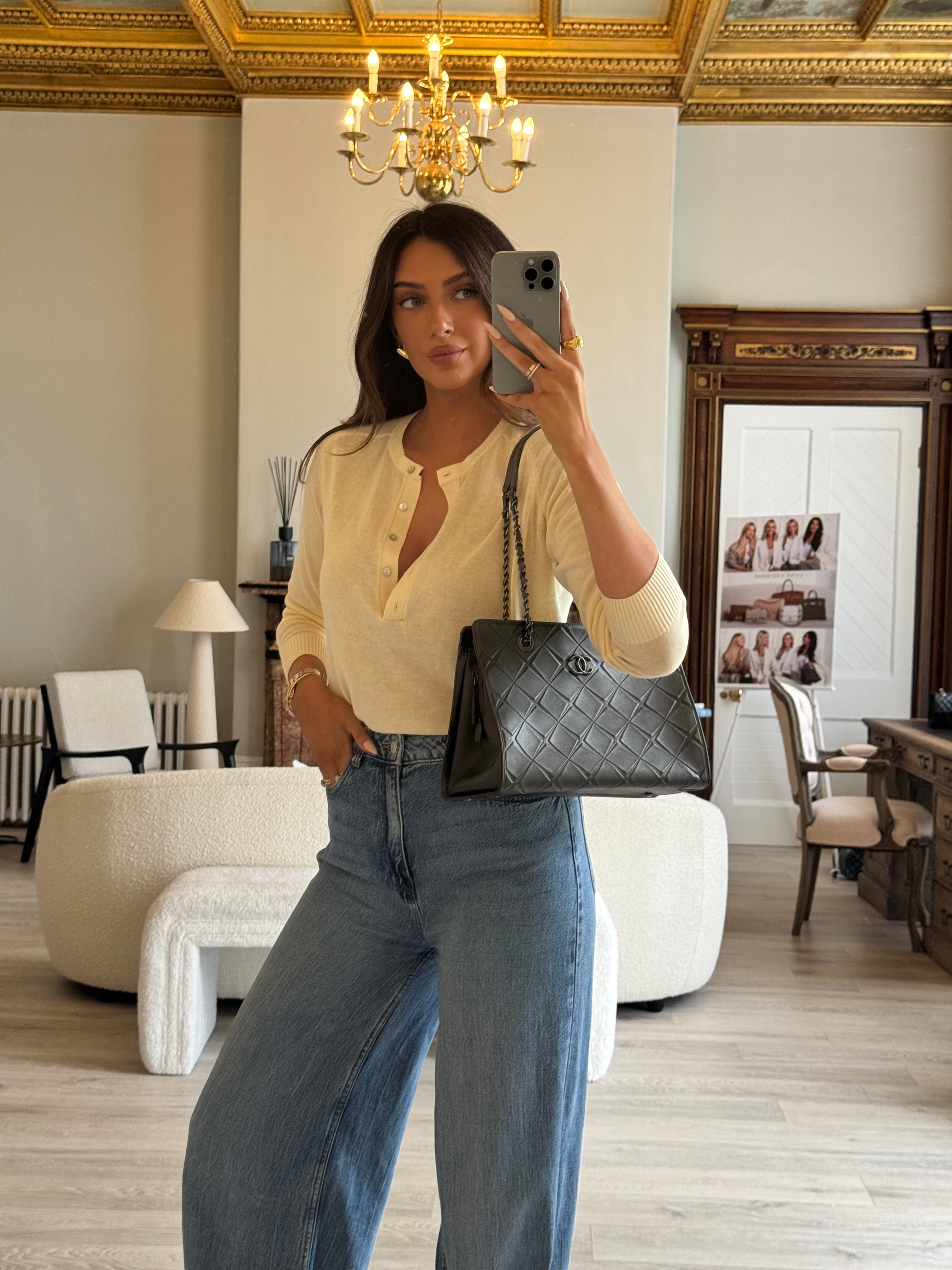 Chanel Metallic Tote Bag