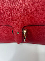 Gucci Dollar Interlocking Bag In Red Leather