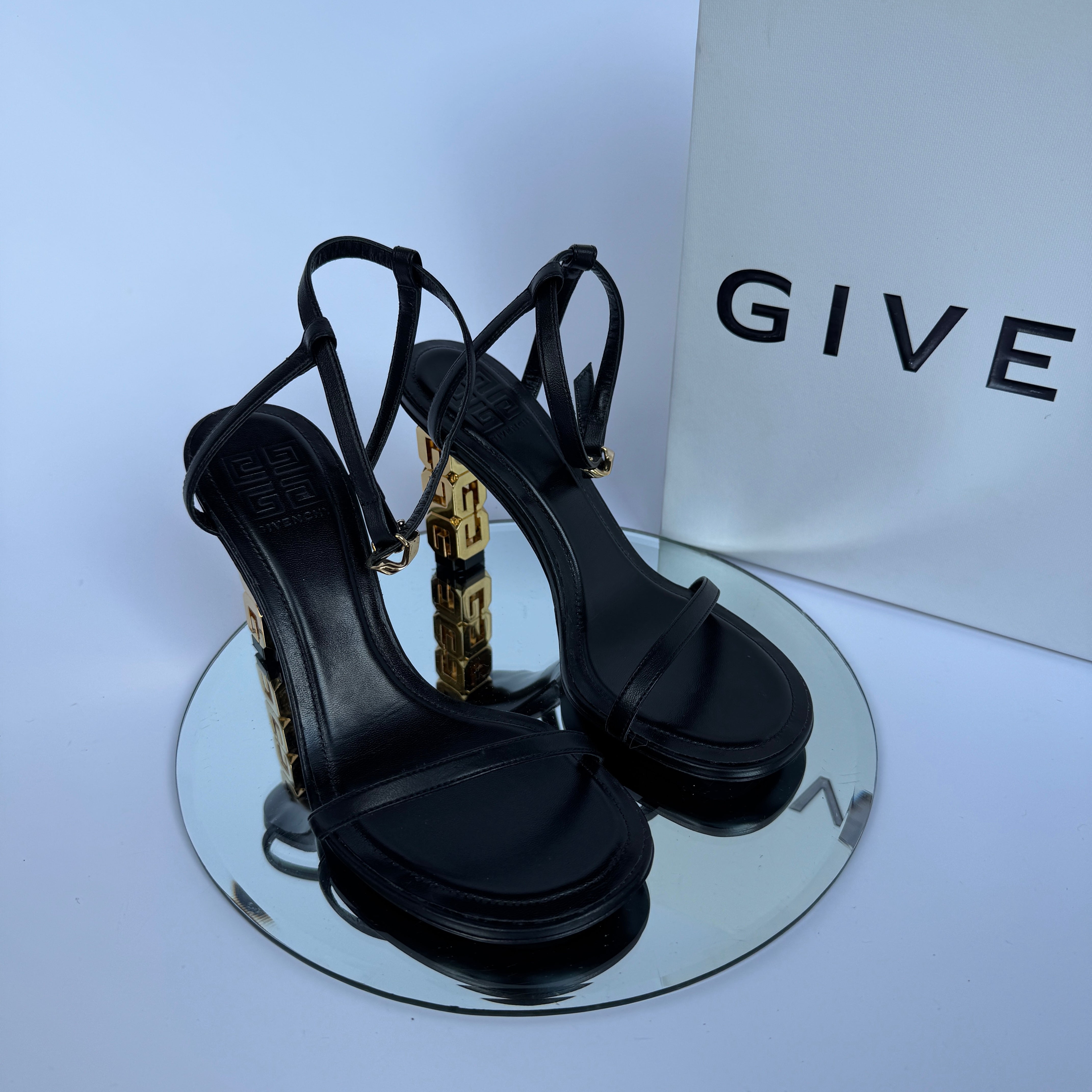 Givenchy G Cube 85 Sandals Heels (Size 36/UK3)