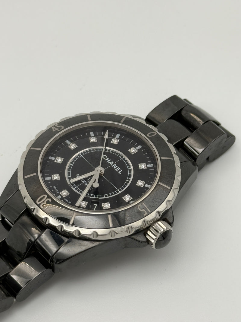 Chanel J12 38MM Black Ceramic Watch