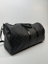 Louis Vuitton Keepall Bandouliere 55 Monogram Eclipse
