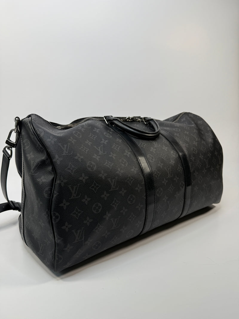 Louis Vuitton Keepall Bandouliere 55 Monogram Eclipse