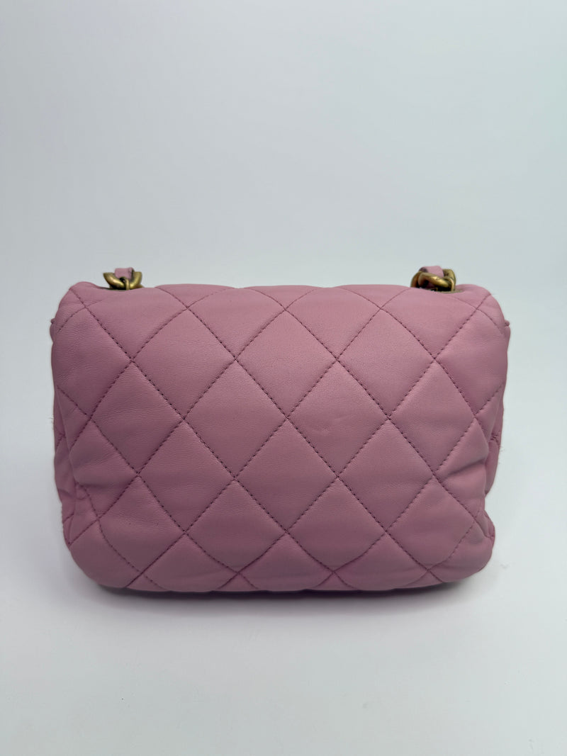 Chanel Pink Lacquered Flap Bag