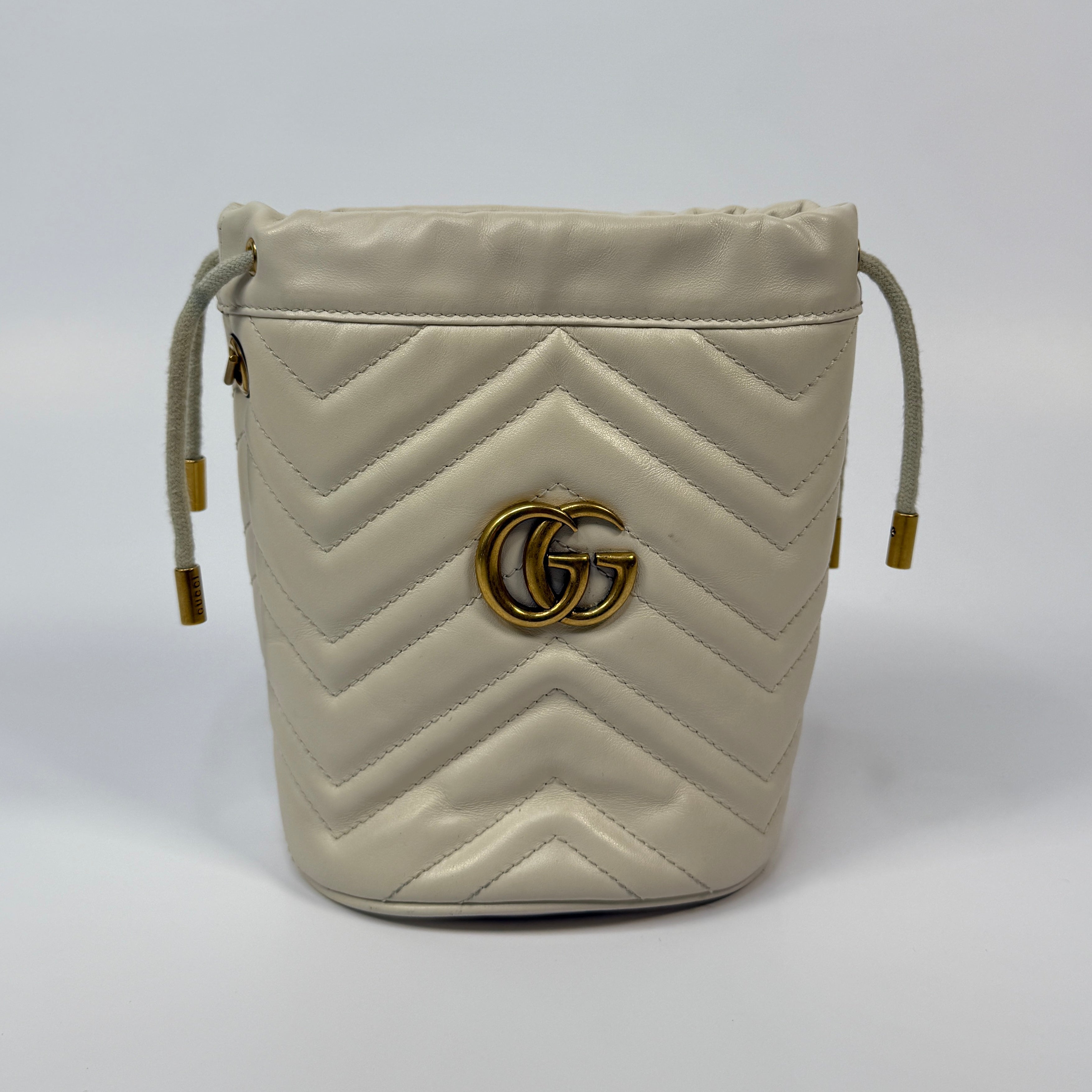 Gucci GG Marmont Mini Quilted Bucket Bag