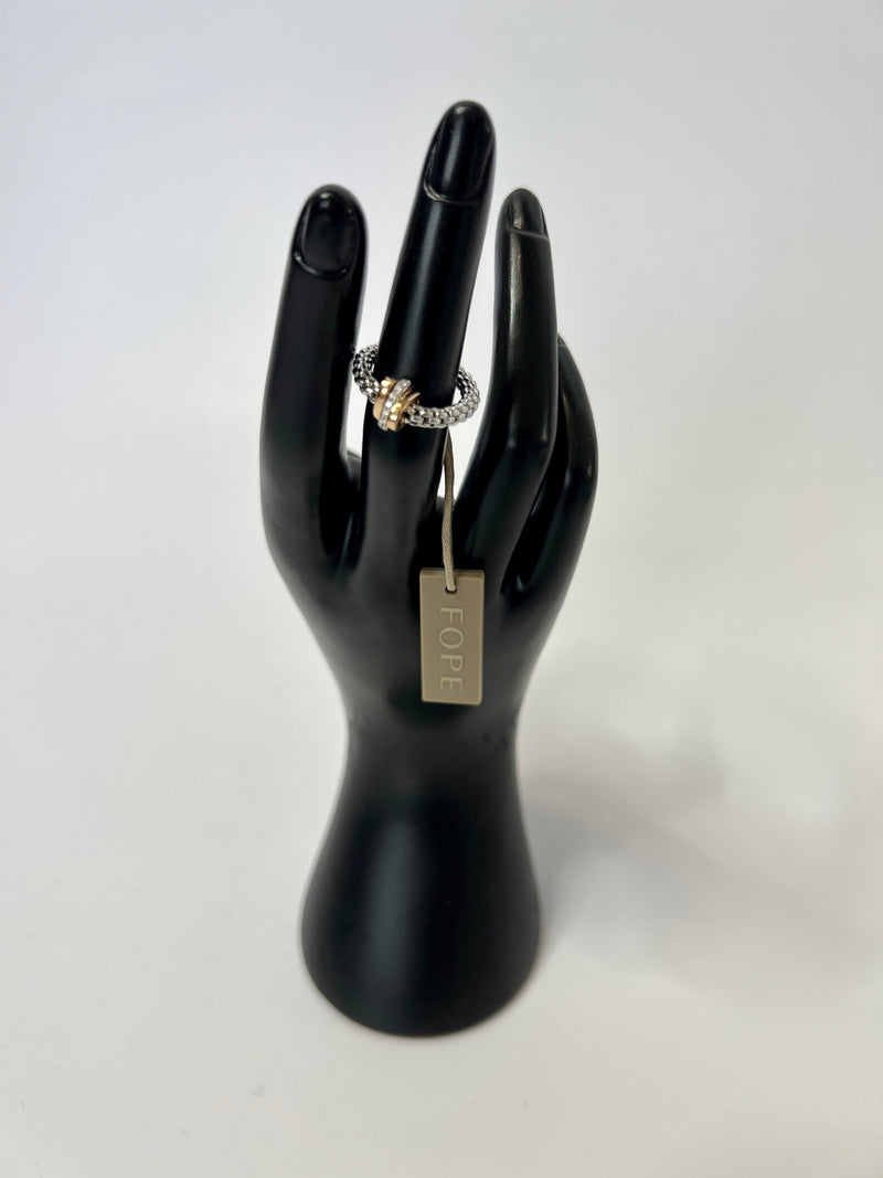 Fope 18ct White Gold  Prima Flex 0.10ct Diamond Ring