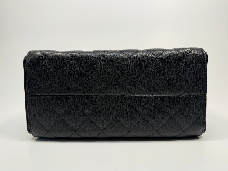 Chanel 25 Small In Black Caviar Leather With GHW