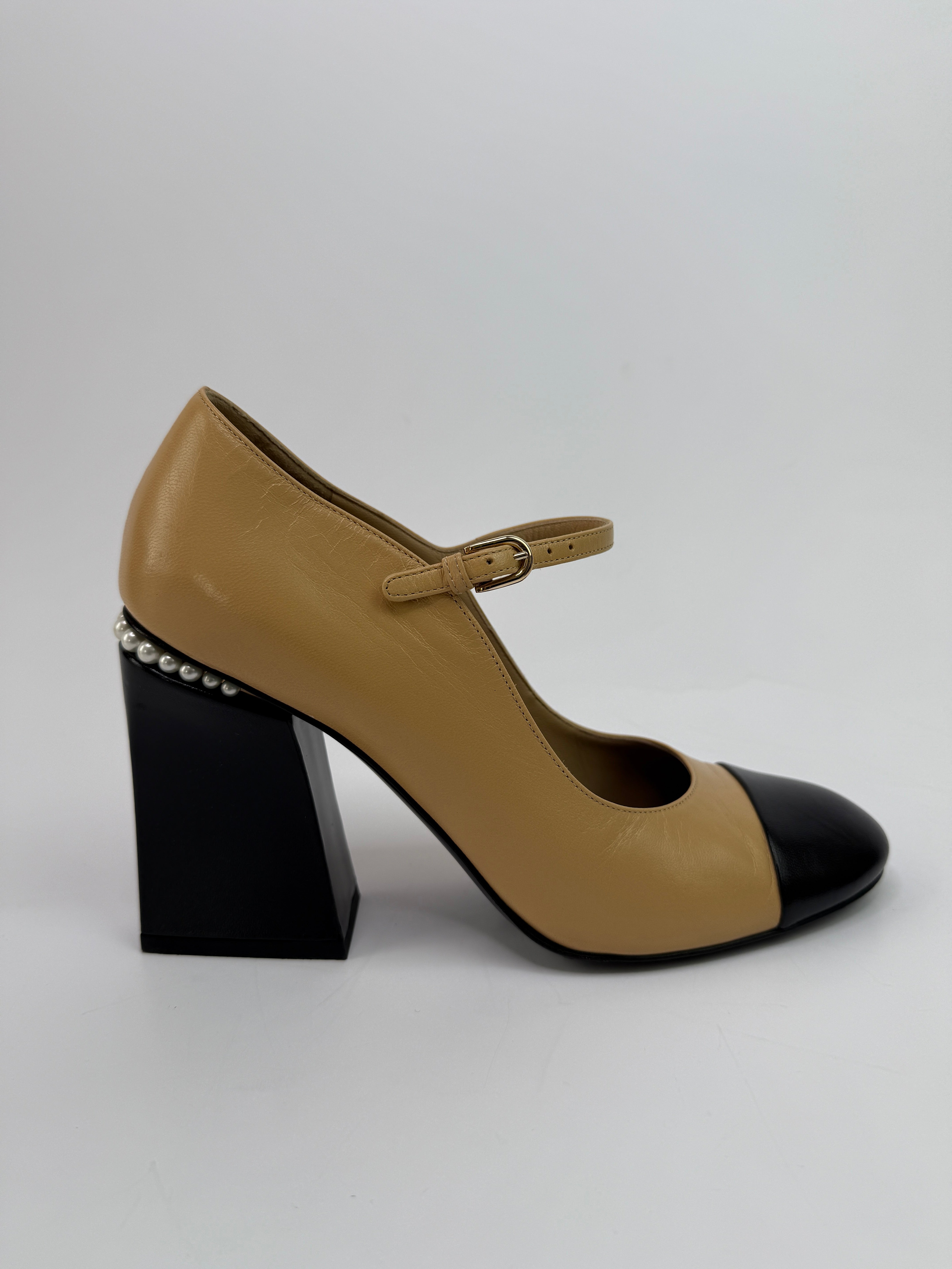 Chanel 22A Mary-Jane Embellished Shoes  (Size 40/UK7)