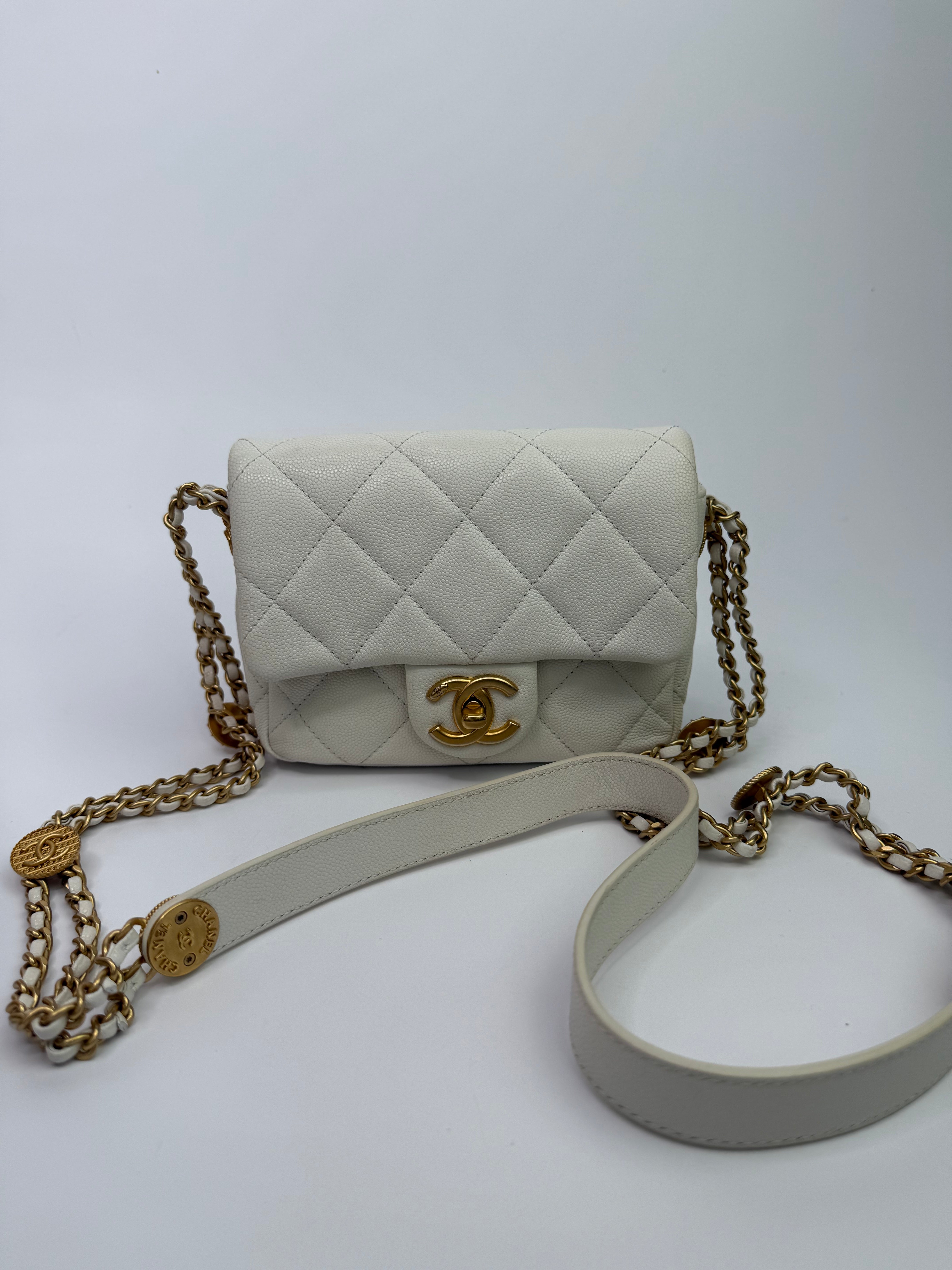 Chanel Seasonal Mini Flap Bag Medallion GHW