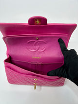 Chanel Vintage Medium 2.55 Classic Flap In Fuchsia