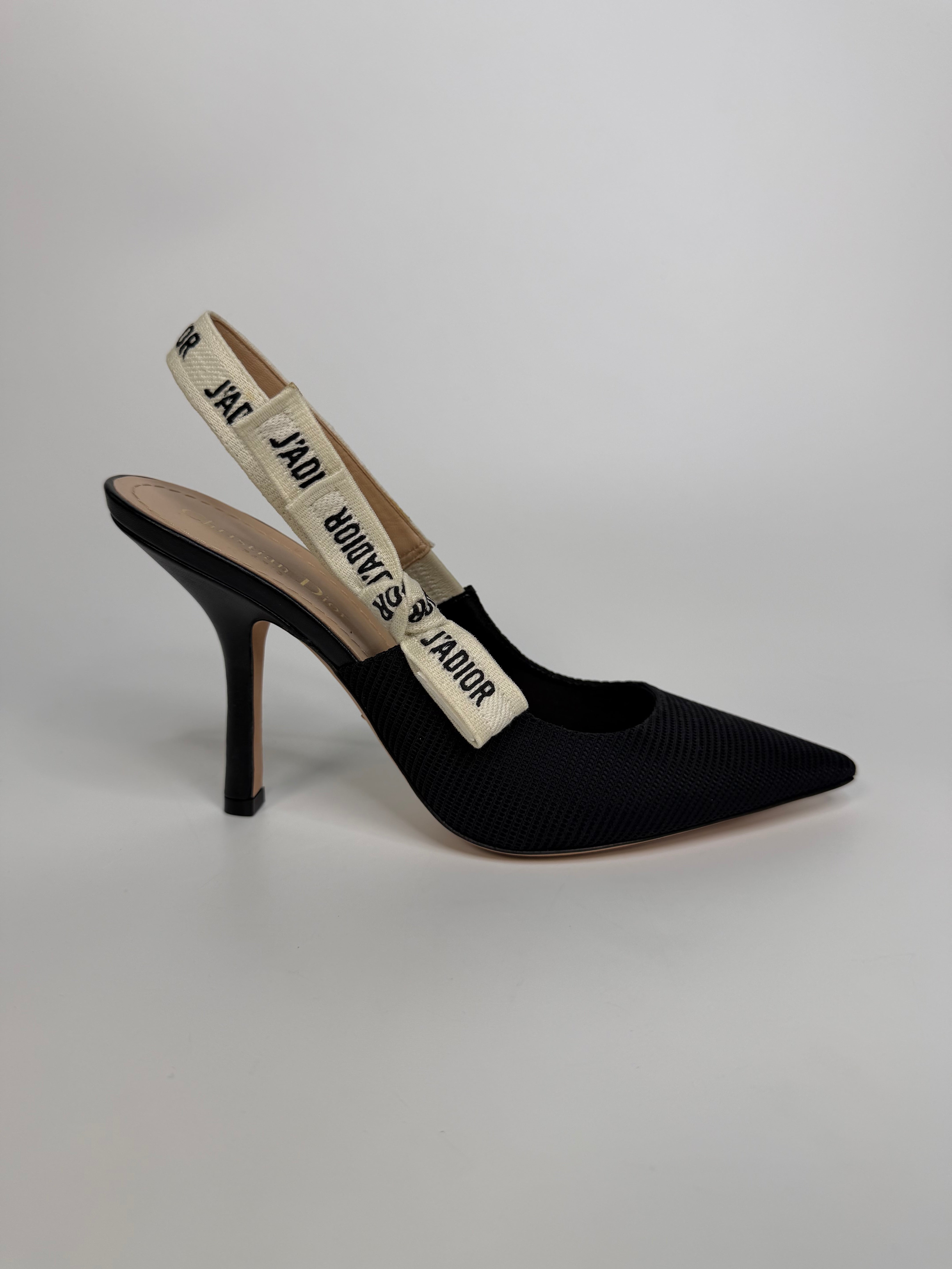 Christian Dior J'Adior Singback Pumps In Black (Size 40.5 /UK7.5). Authentic and preloved in new and unused condition
