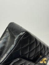 Chanel Medium Classic Double Flap Black Lambskin With GHW