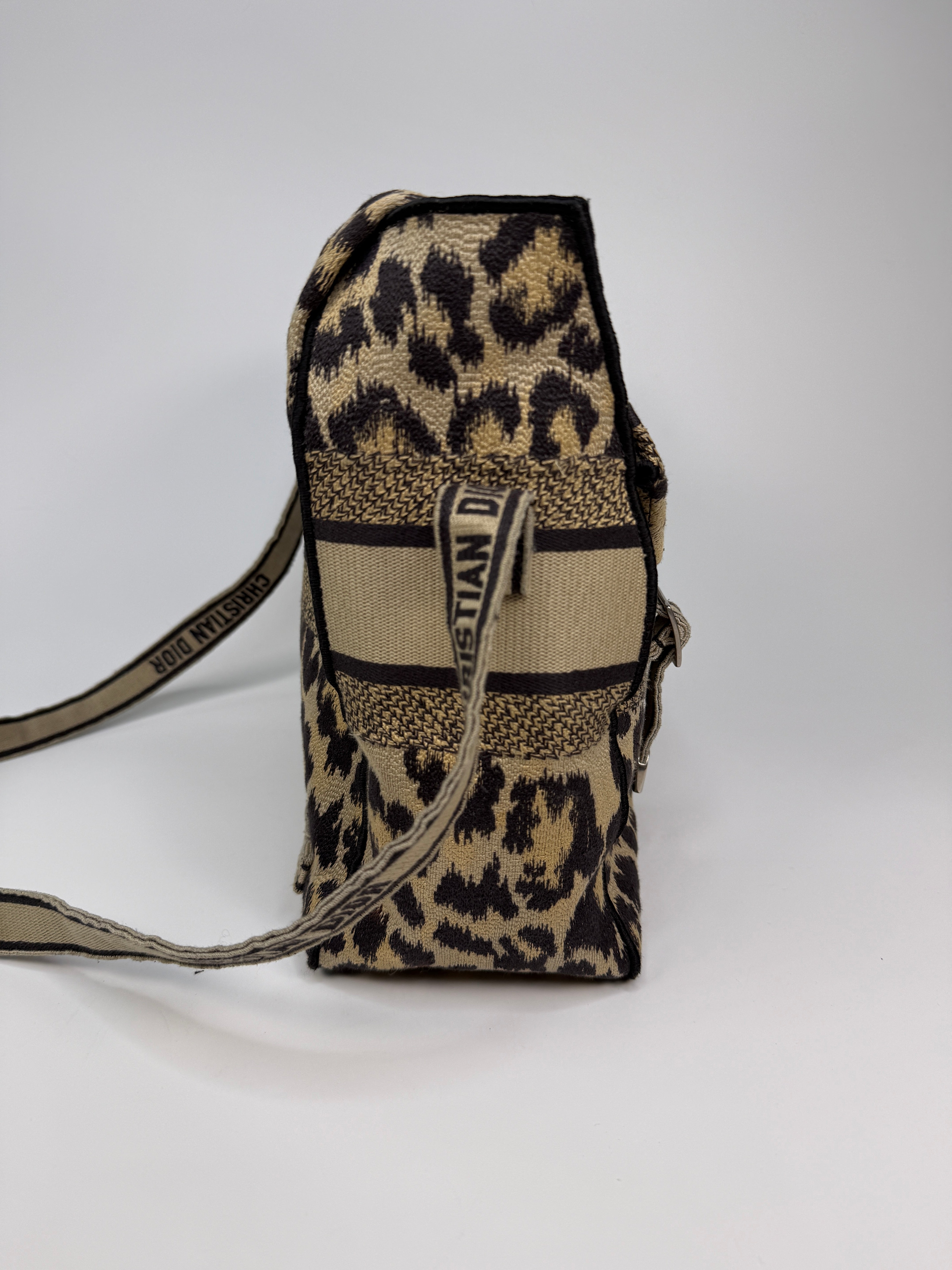 Christian Dior Camp Dior Bag In Leopard