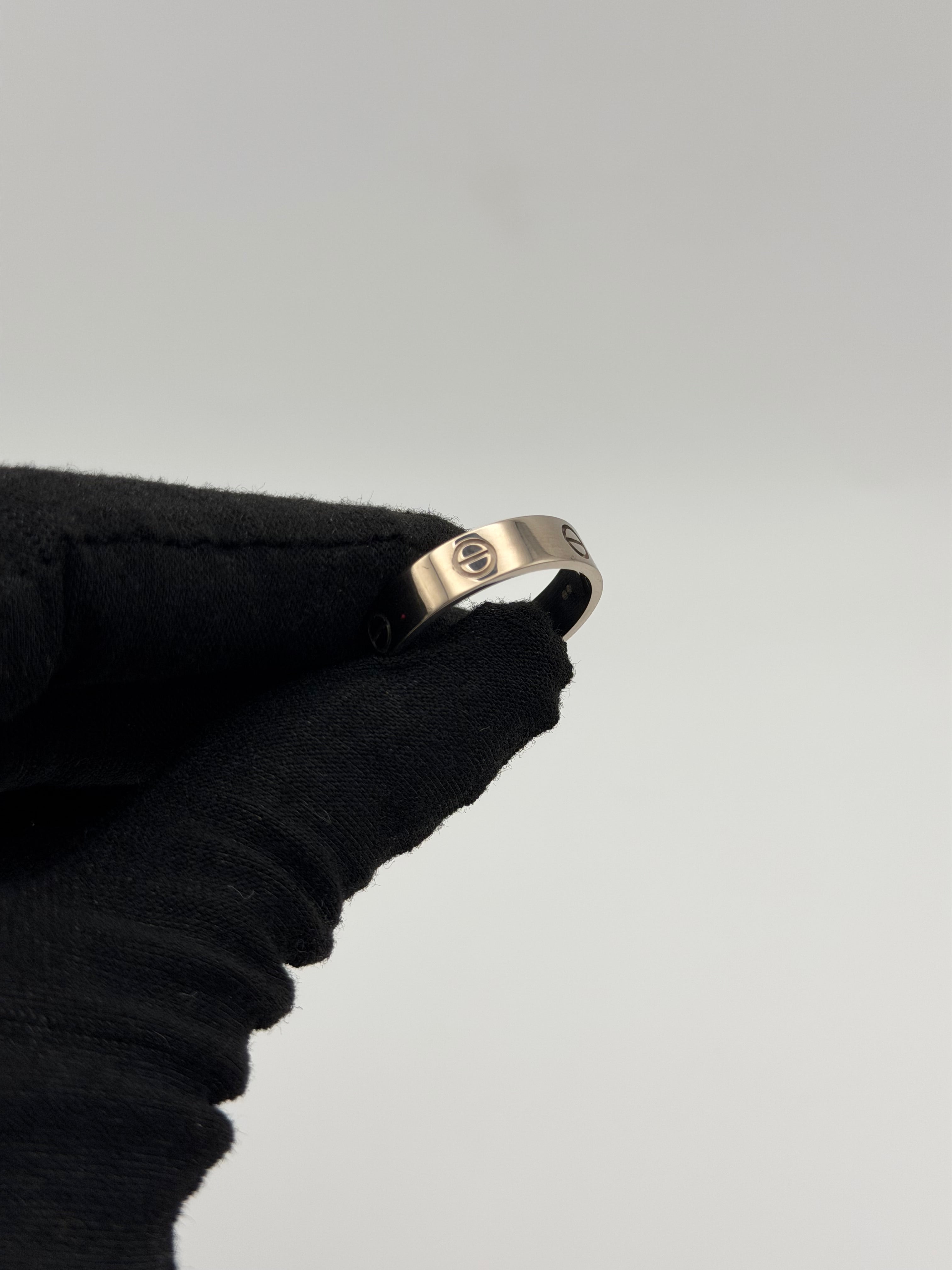 Cartier Love Ring Classic Model In 18kt White Gold