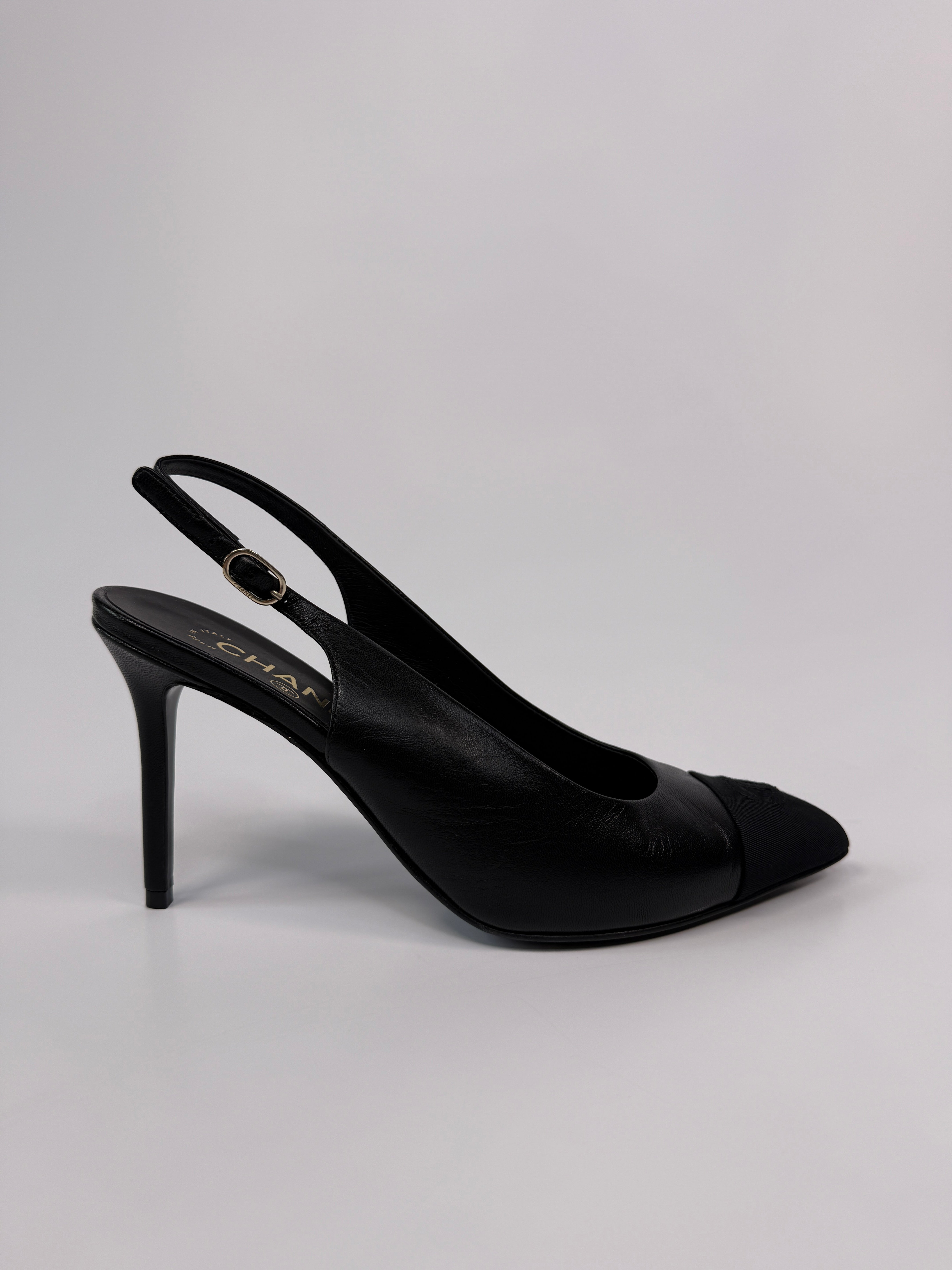 Chanel Slingback Heels (Size 39.5/UK6.5)