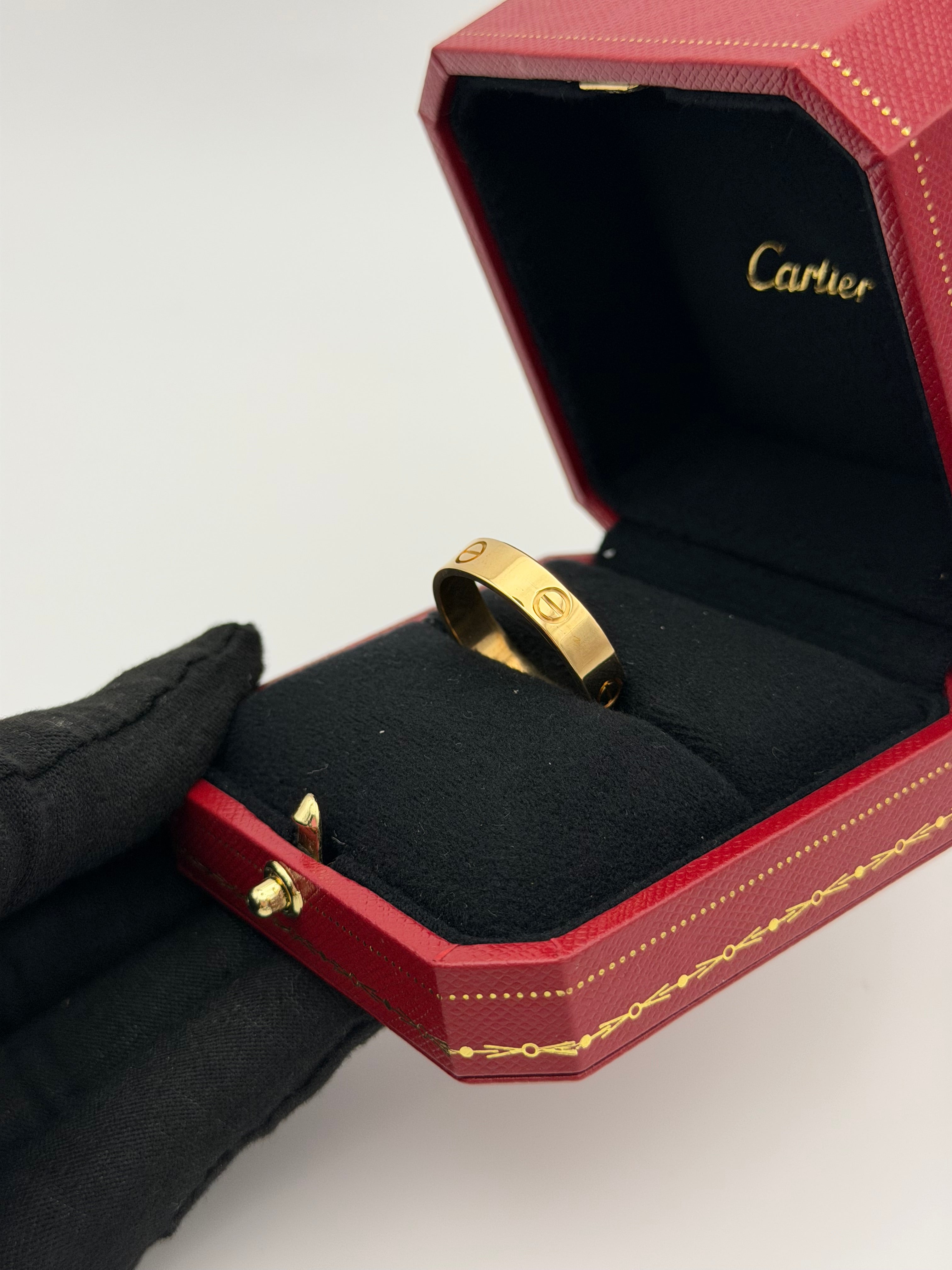 Cartier Love Ring Classic Model In 18kt Yellow Gold
