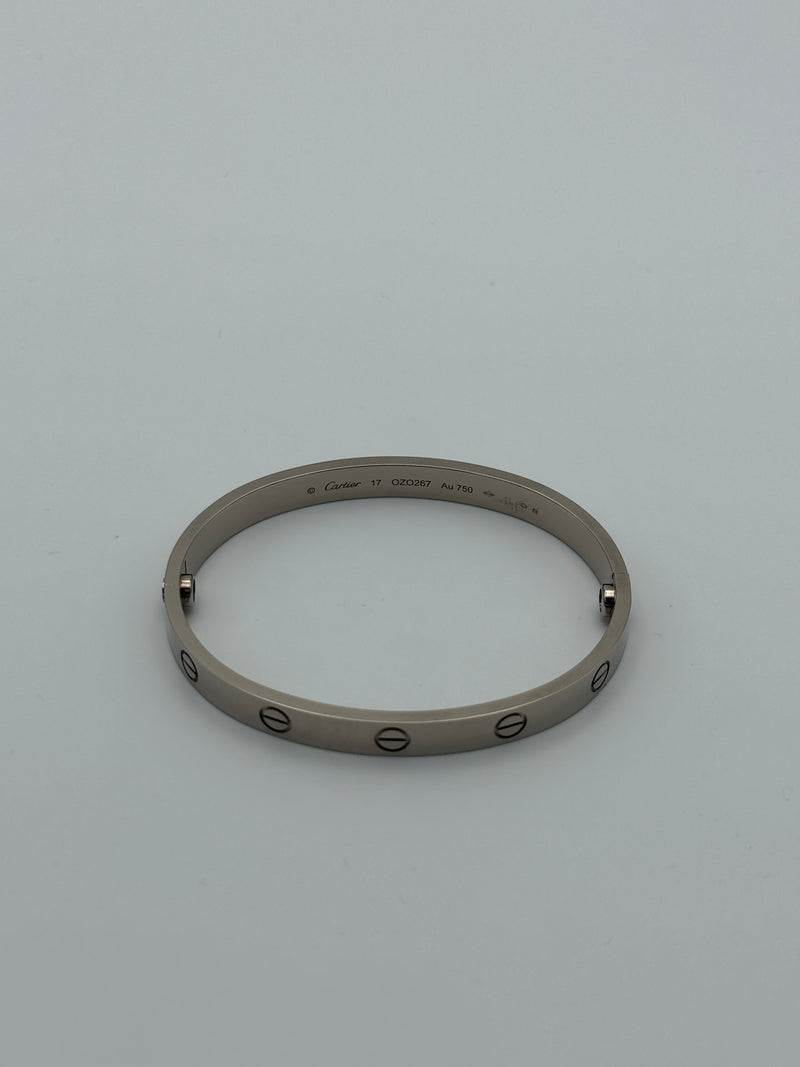 Cartier Love Bracelet in White Gold - Classic Model
