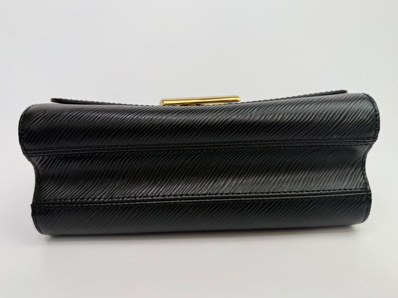 Louis Vuitton Black Epi Leather Twist MM Shoulder Bag