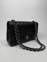 Chanel Black Caviar Leather Jumbo Classic Double Flap SHW
