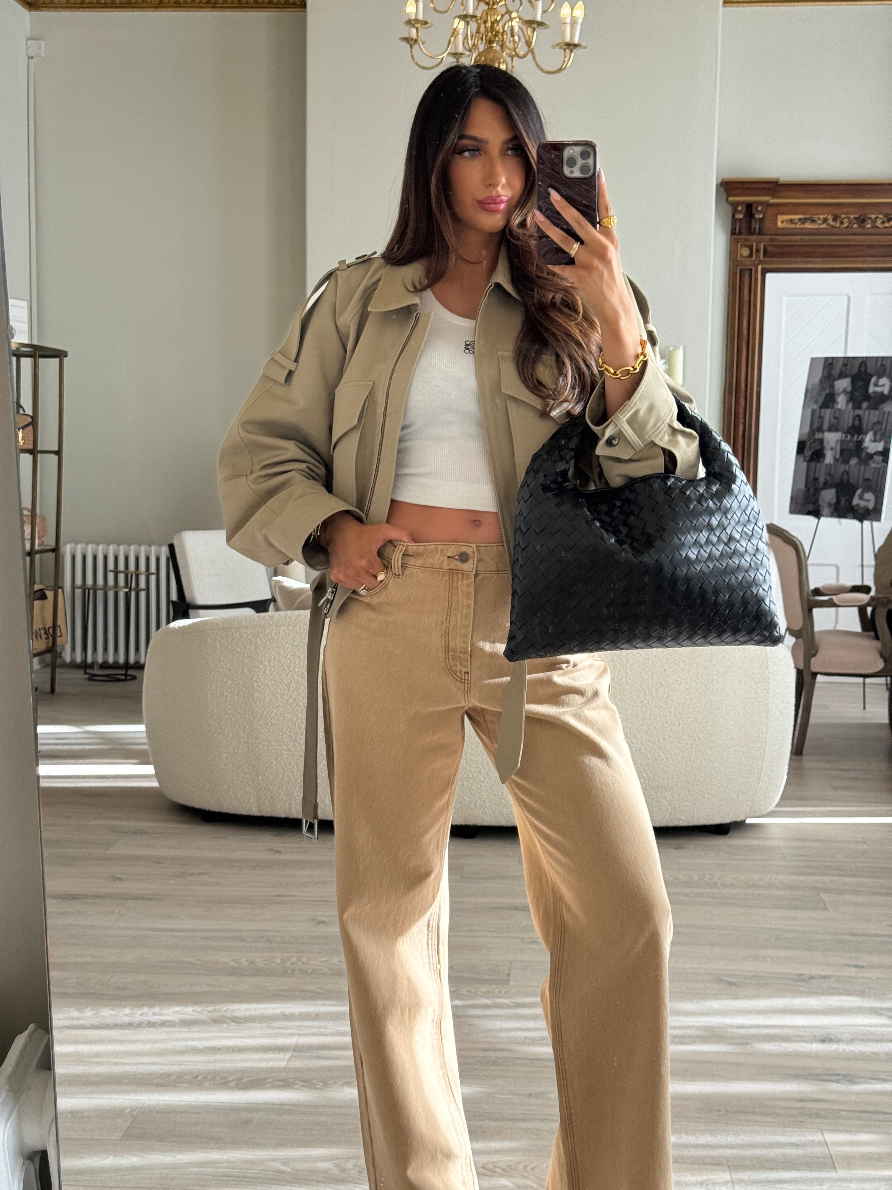 Bottega Veneta Medium Hop Intrecciato Leather Tote