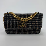 Chanel 19 Wallet On Chain In Tweed Fabric
