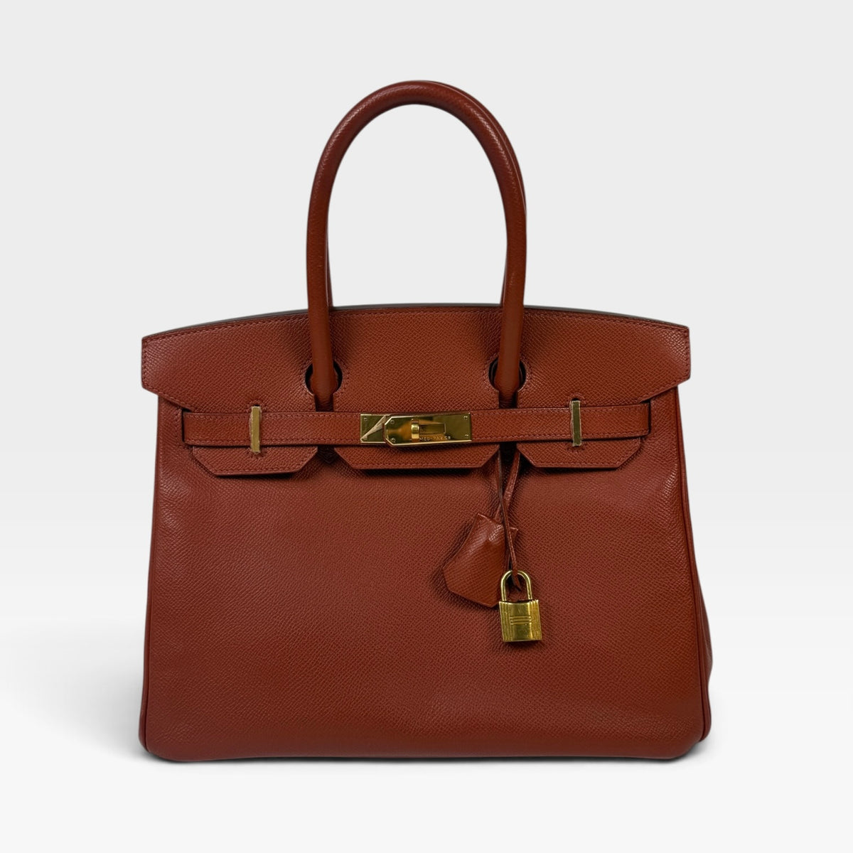 Hermès Birkin 30 In Rouge Venetian Epsom Leather With Gold Hardware. 100% authentic and preloved in excellent condition