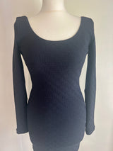 Alexander Wang Black Scoop Back Dress ( Size 2/ UK )