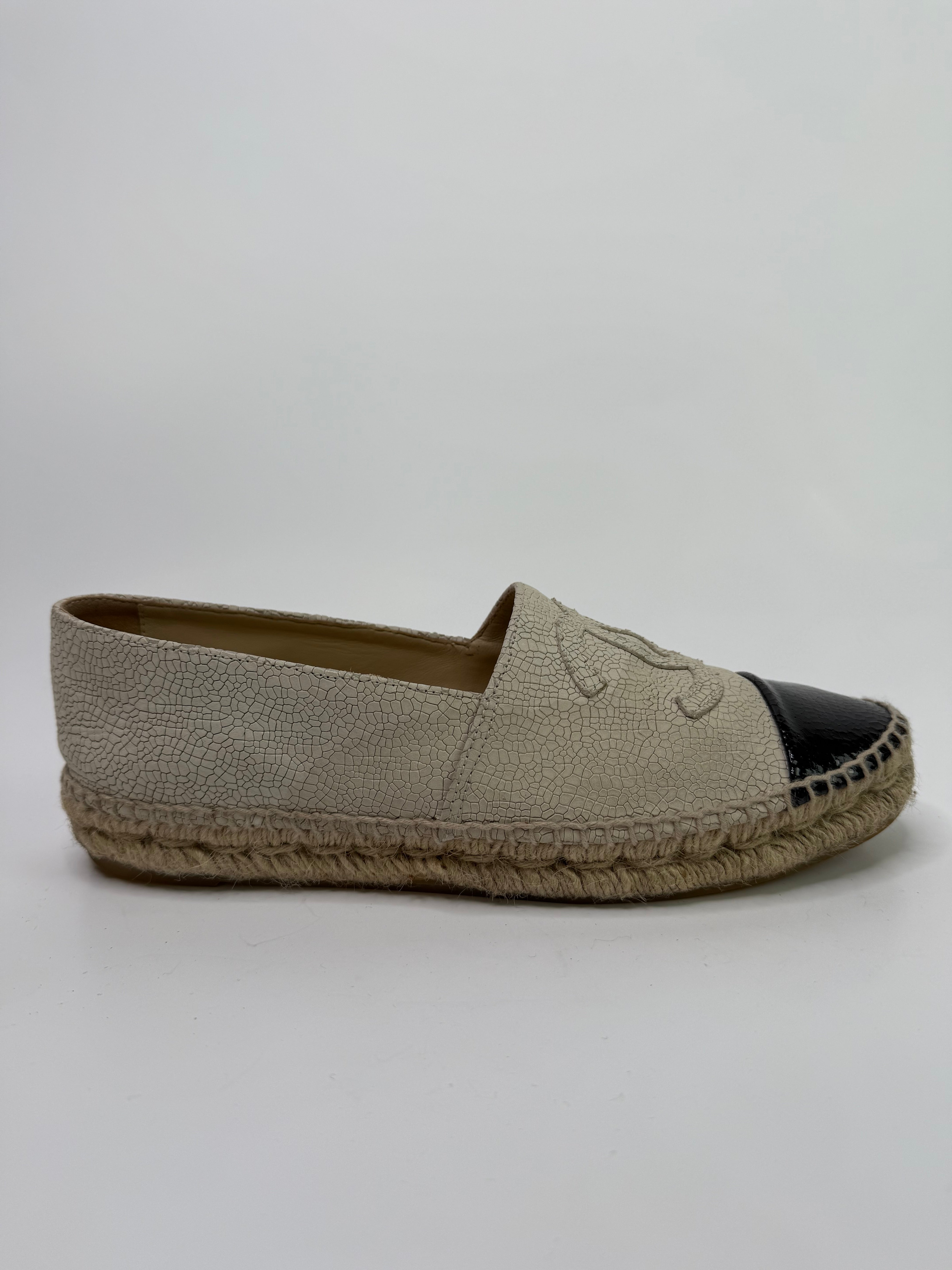Chanel Greige Espadrilles (Size 41/UK 8)