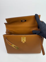Hermès Kelly 28 Gold Sellier Epsom Leather With GHW
