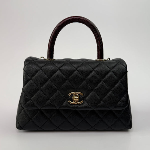 Chanel Small Coco In Black Caviar Leather With GHW