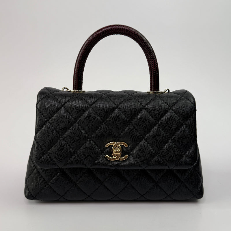 Chanel Small Coco In Black Caviar Leather With GHW