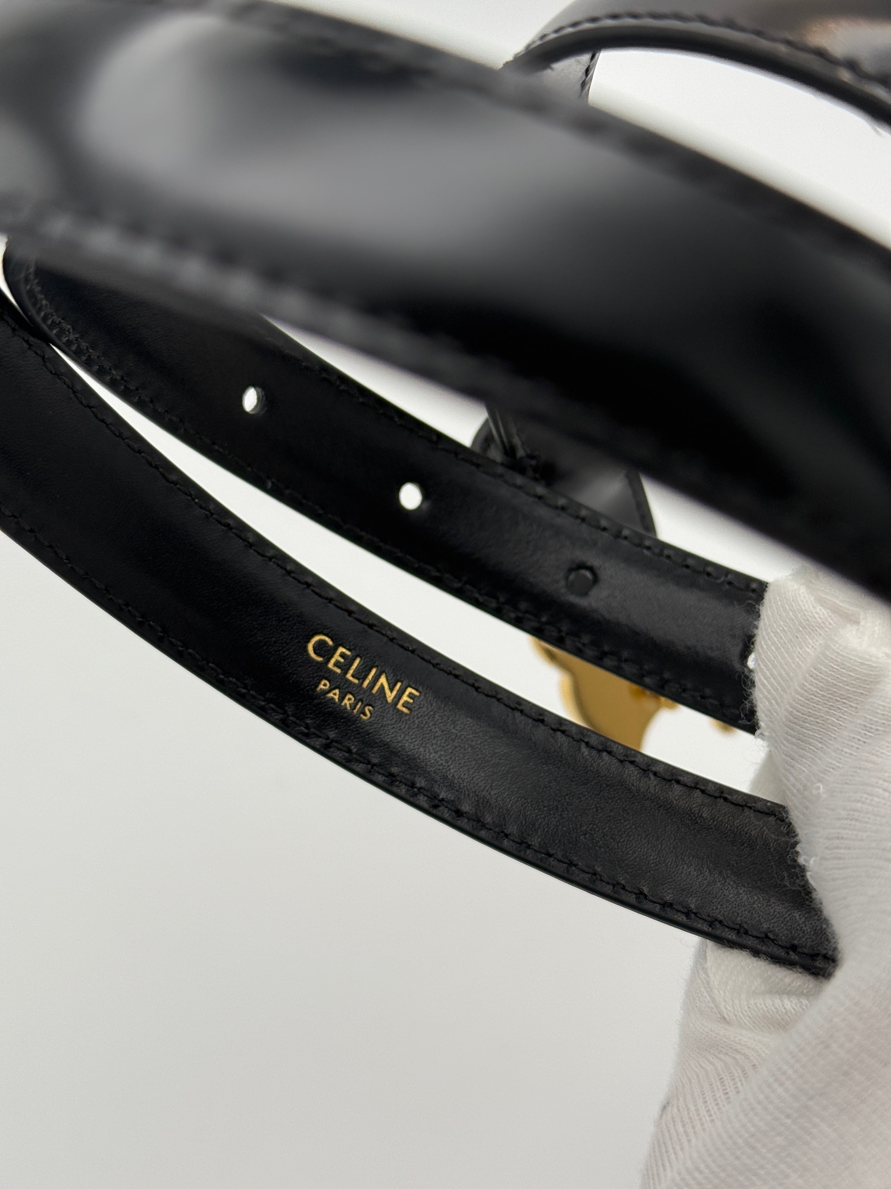 Celine Small Triomphe Belt (Size 75)