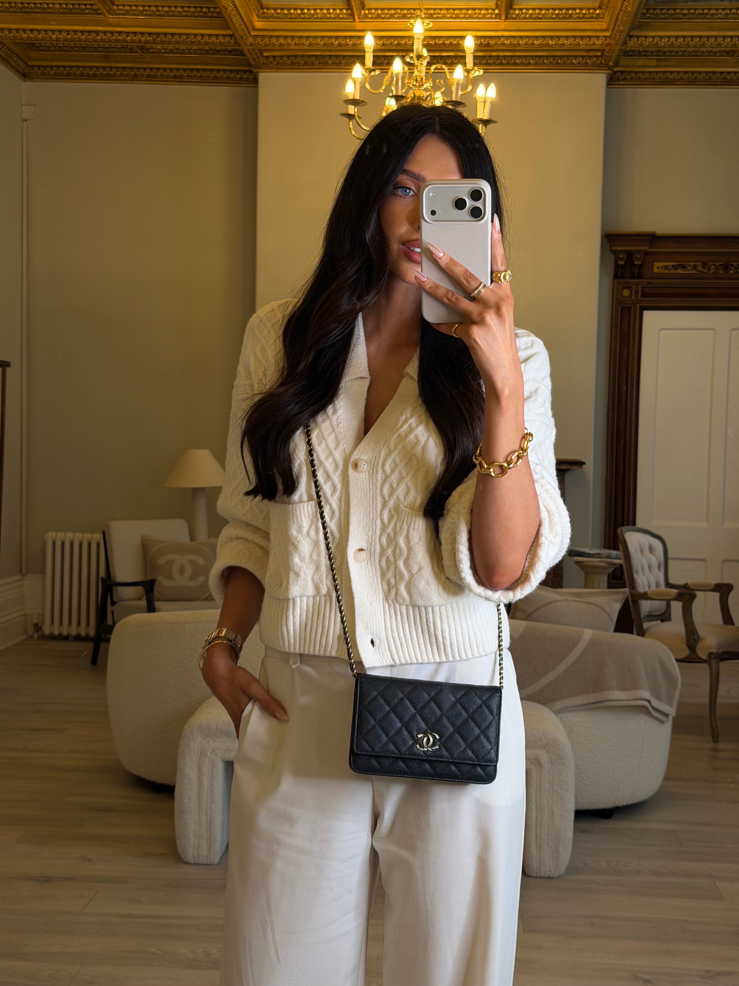 Chanel Wallet On Chain Black Caviar Leather With Gold Hardware Authentic and preloved in excellent condition