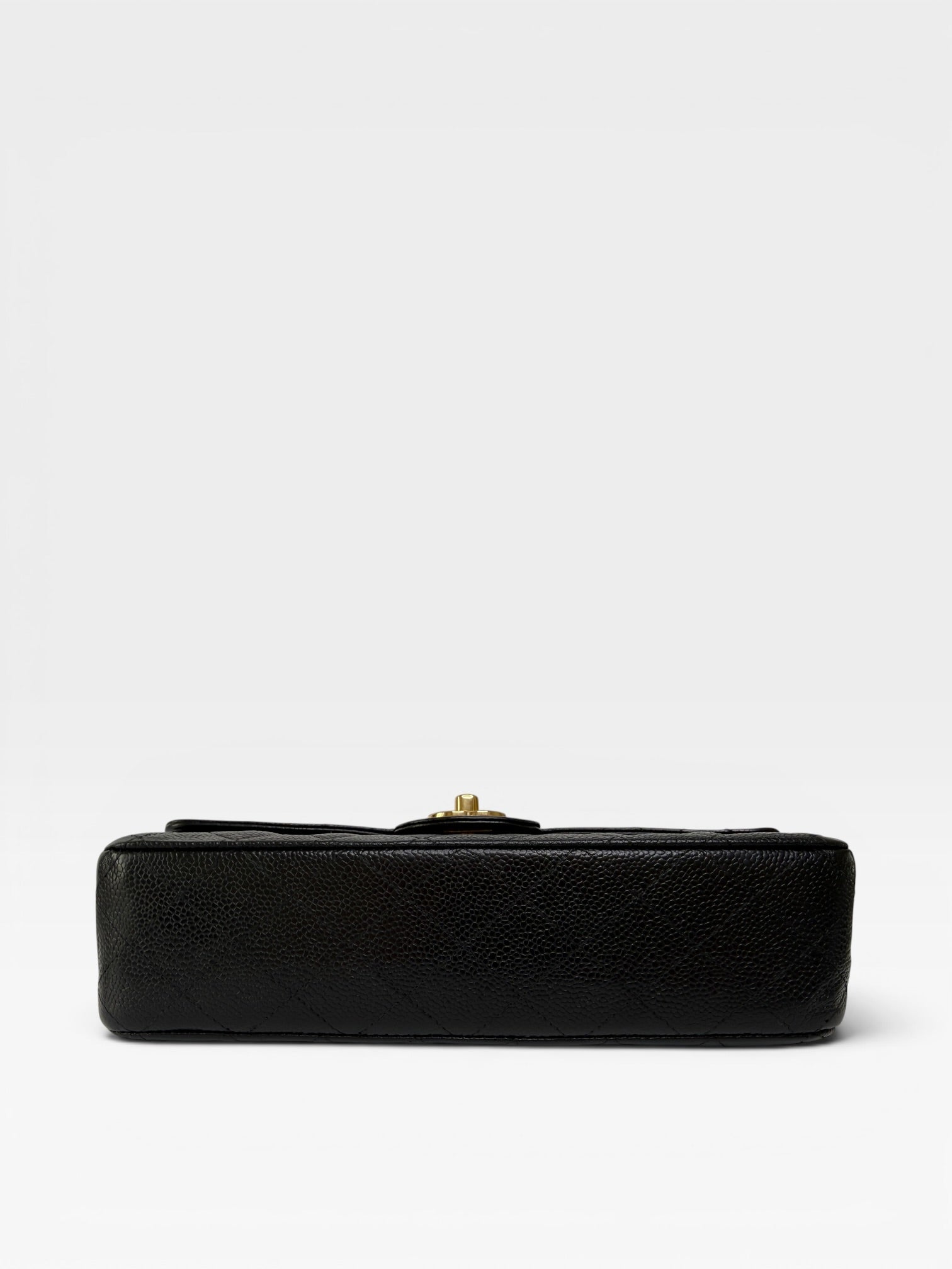 Chanel Medium Classic Double Flap Black Caviar Leather With Gold Hardware