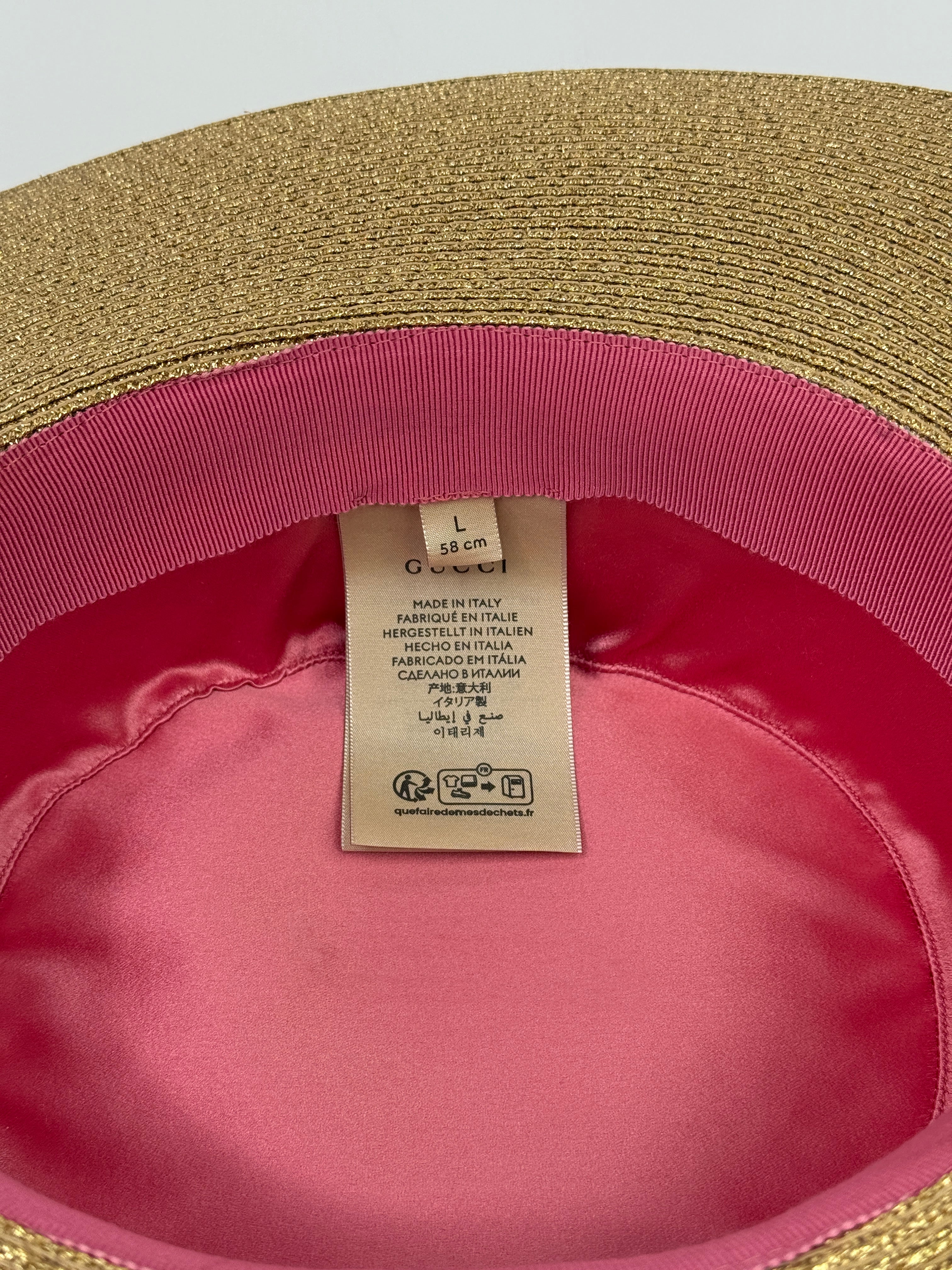 Gucci Lamé Papier Hat