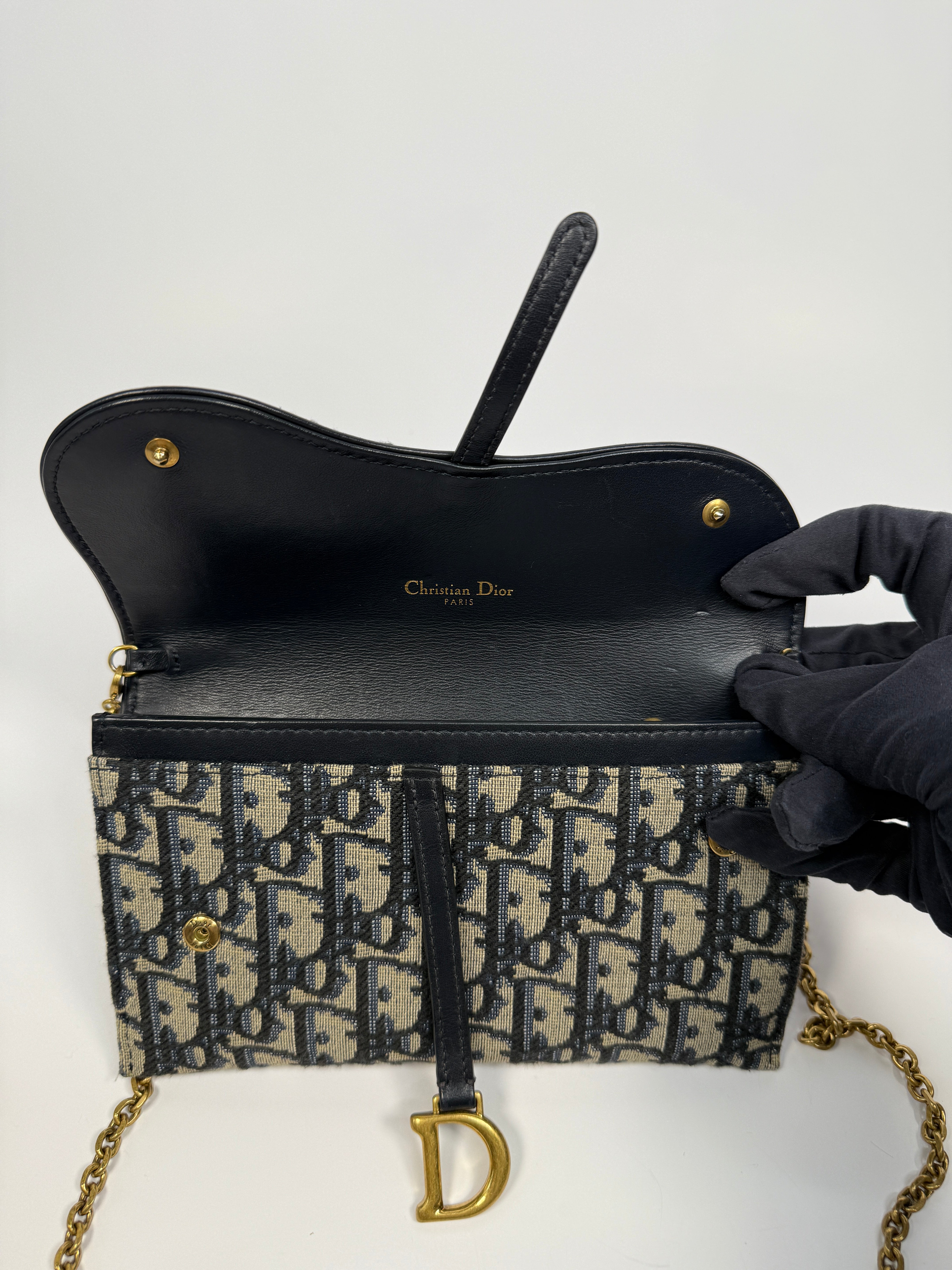 Christian Dior Medium Oblique Saddle Pouch