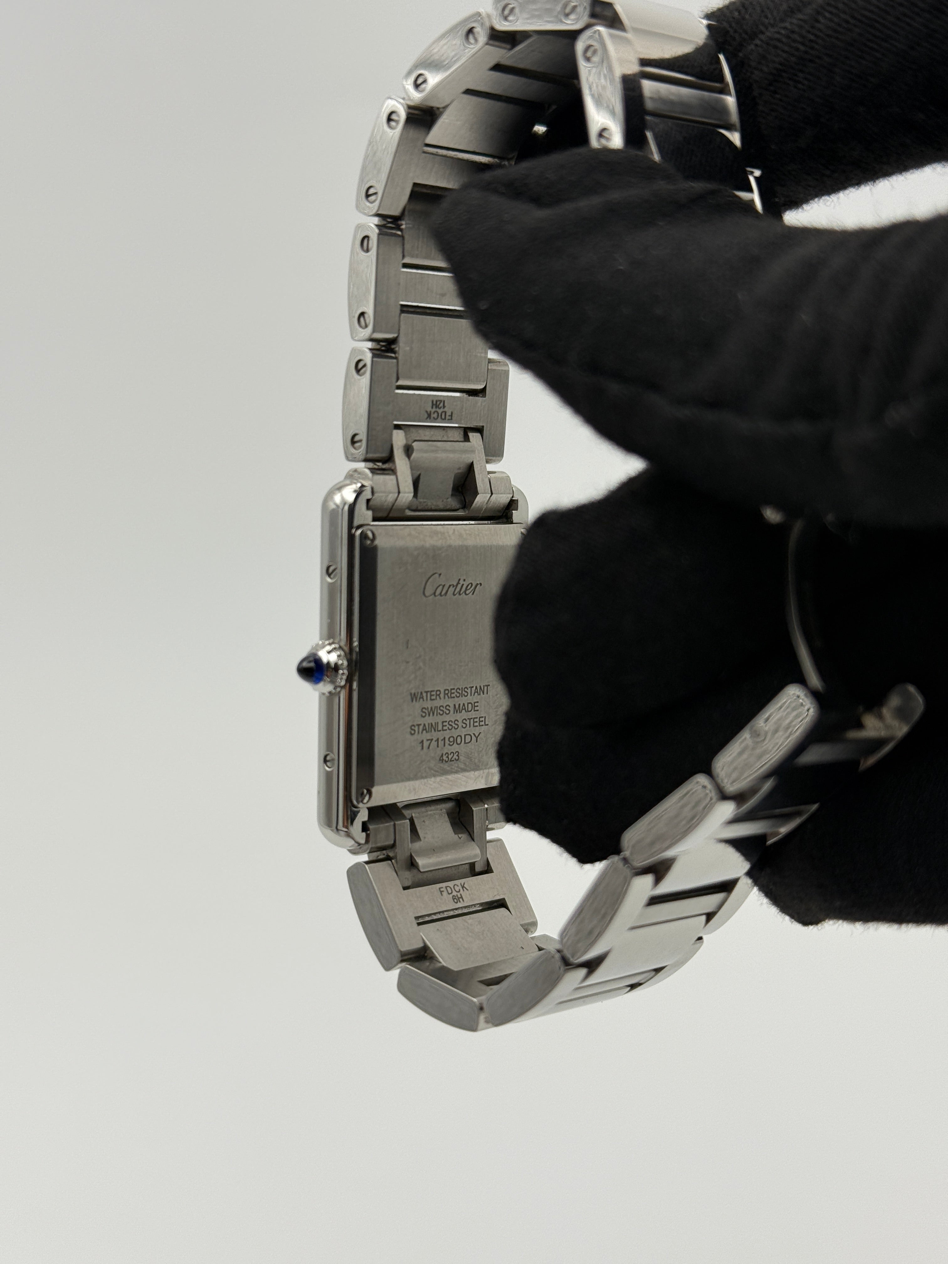 Cartier Tank Watch - Large Stainless Steel. Authentic and preloved. Excellent condition