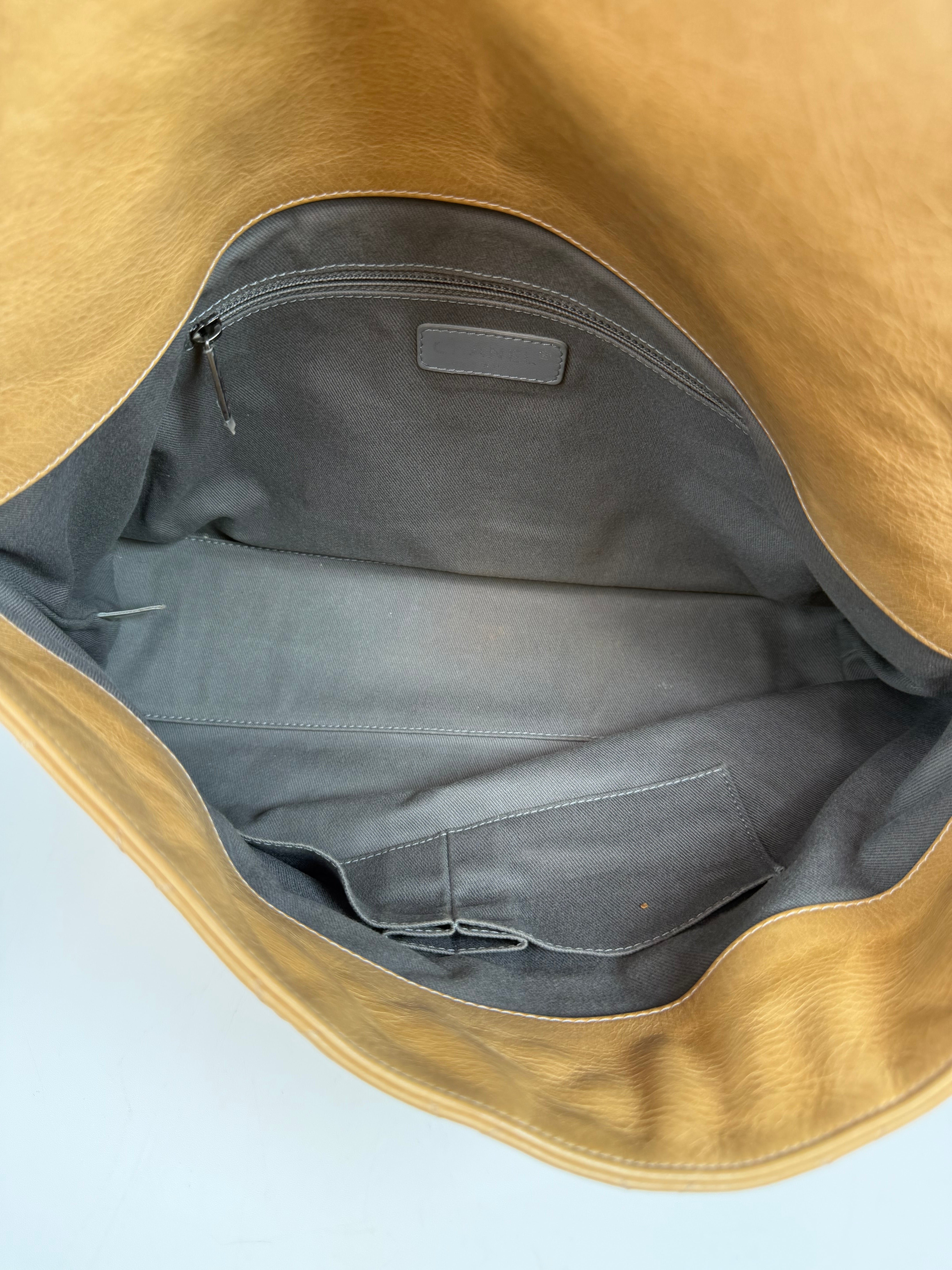 Chanel Large 31 Flap Bag In Beige Calfskin With Ruthenium Hardware. Authentic and preloved in very good condition. Insured next day delivery. Verified by Luxe cheshire