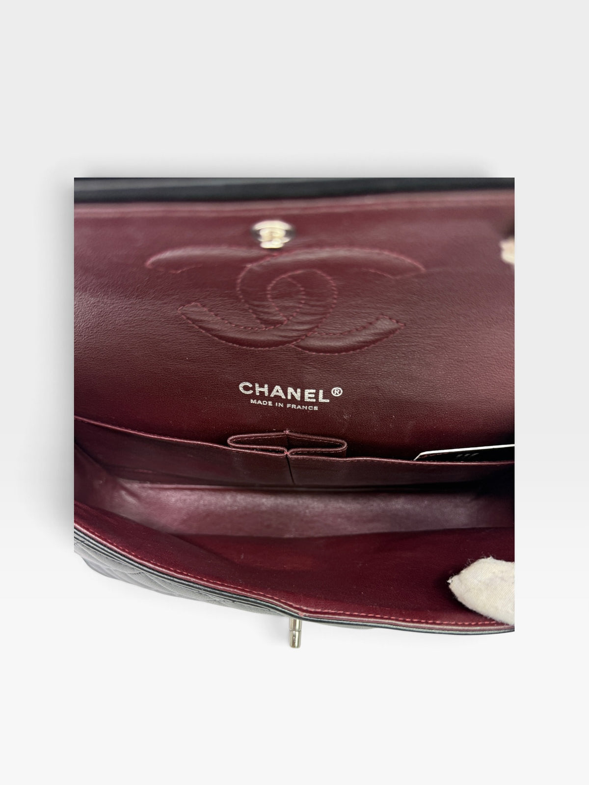 Chanel Medium Classic Double Flap Black Lambskin With SHW