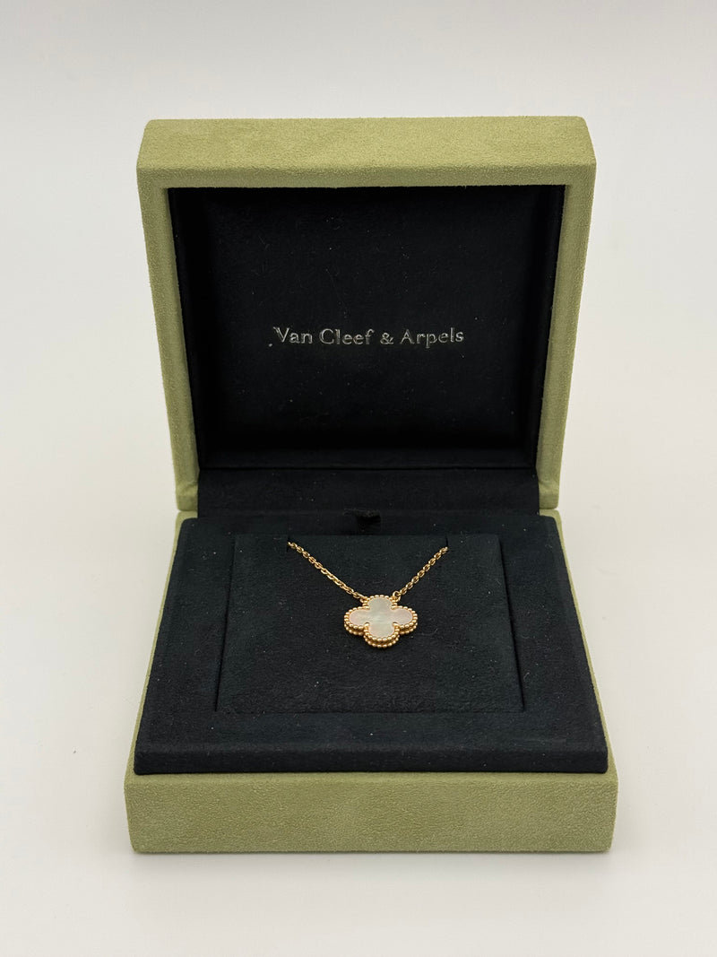 Van Cleef & Arpels Vintage Alhambra Gold & Mother-Of-Pearl Necklace