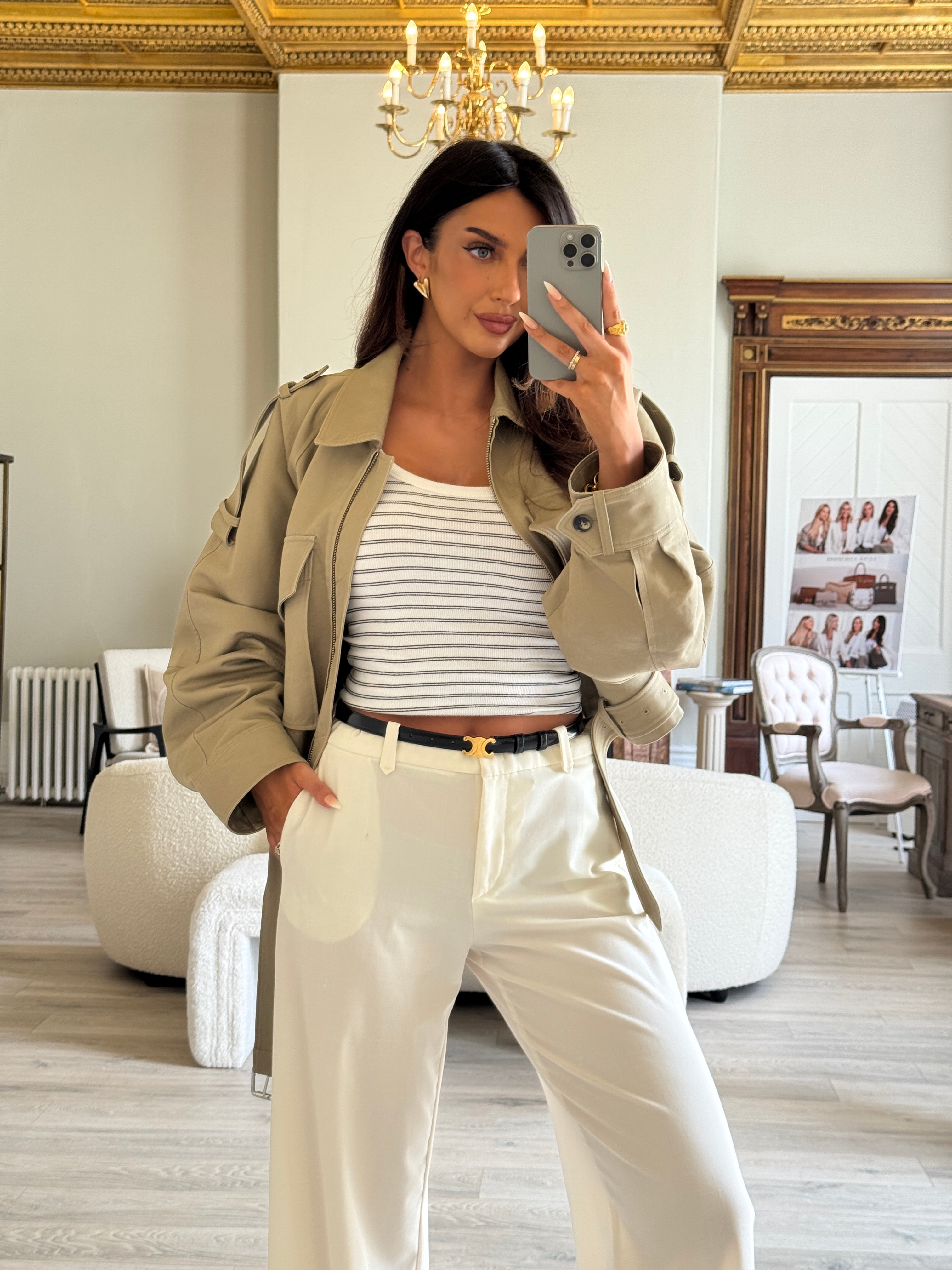 Celine Small Triomphe Belt (Size 75)