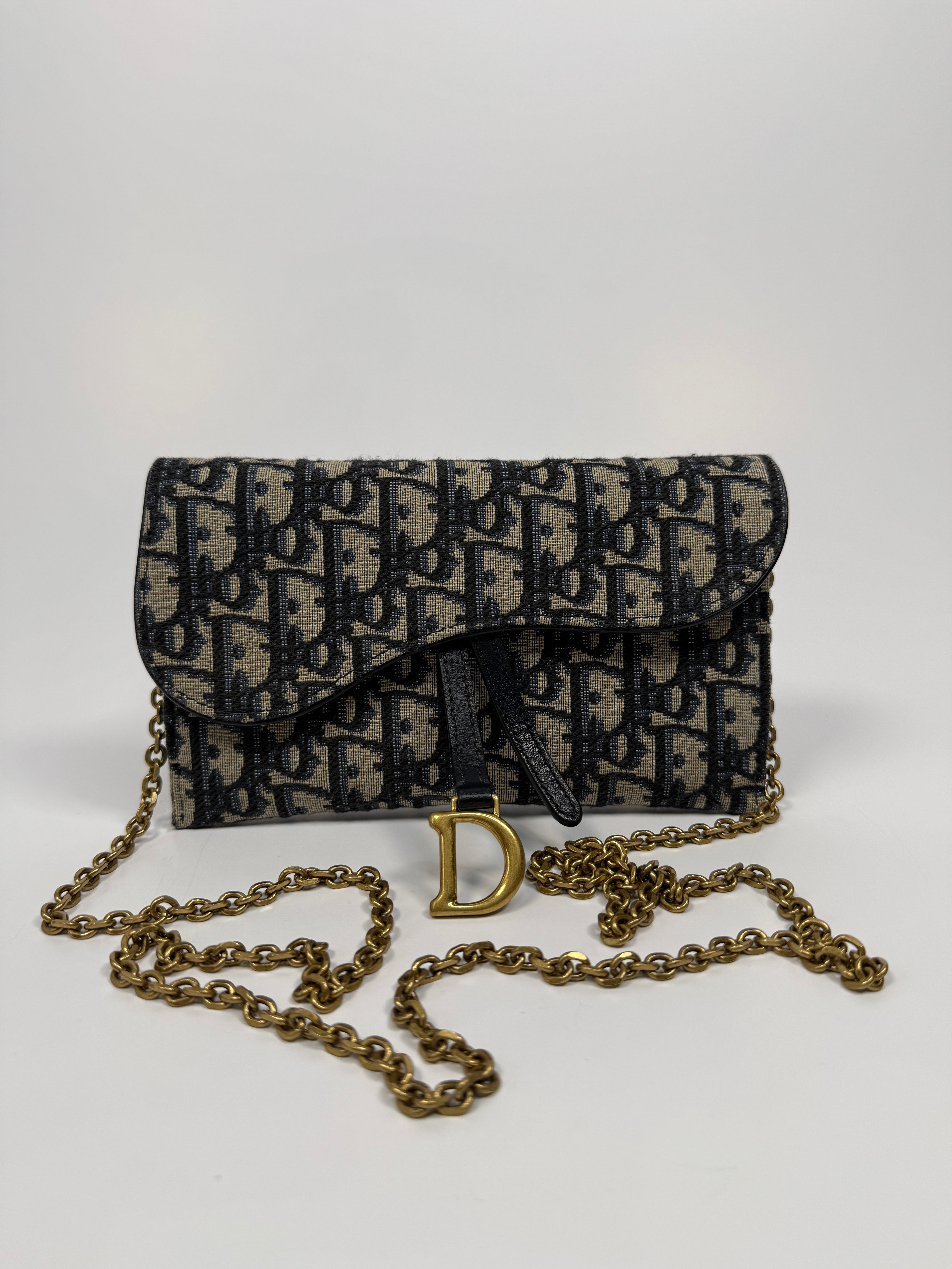 Christian Dior Medium Oblique Saddle Pouch