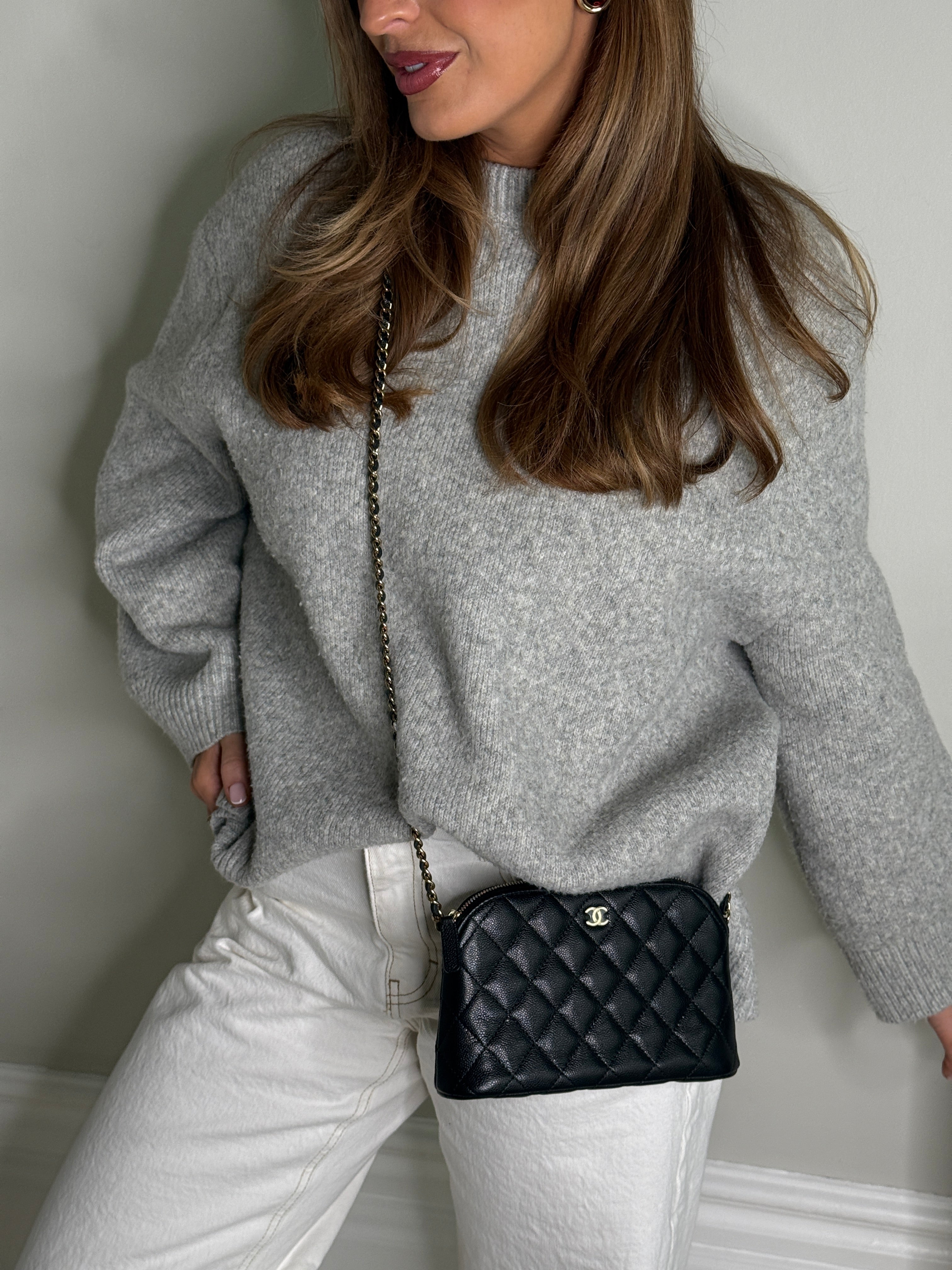 Chanel Mini Clutch On Chain Bag In Black Caviar Leather With Gold Hardware Authentic and preloved in Excellent Condition. 100% Authenticity guarantee 