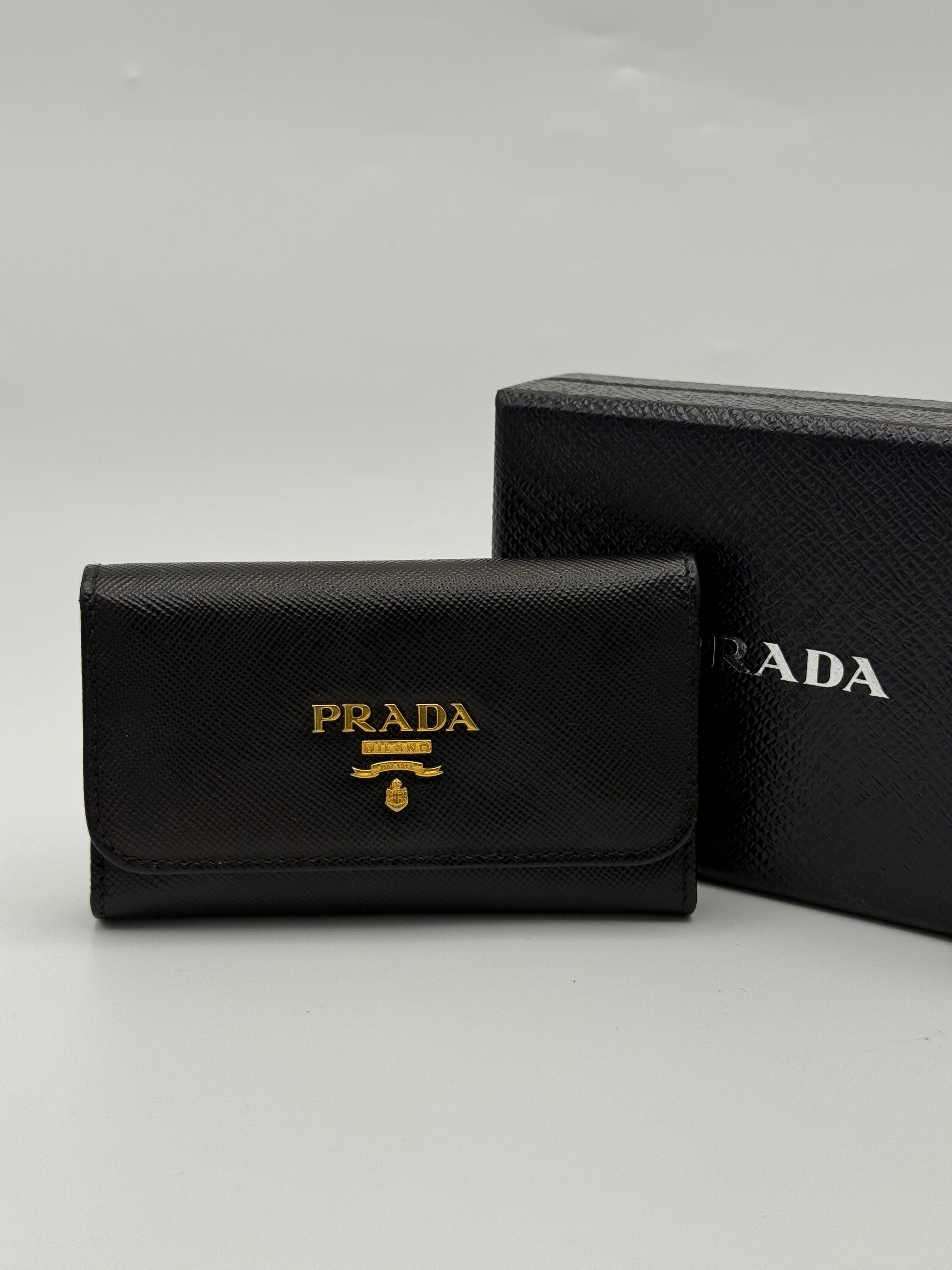 Prada Saffiano Leather Keychain