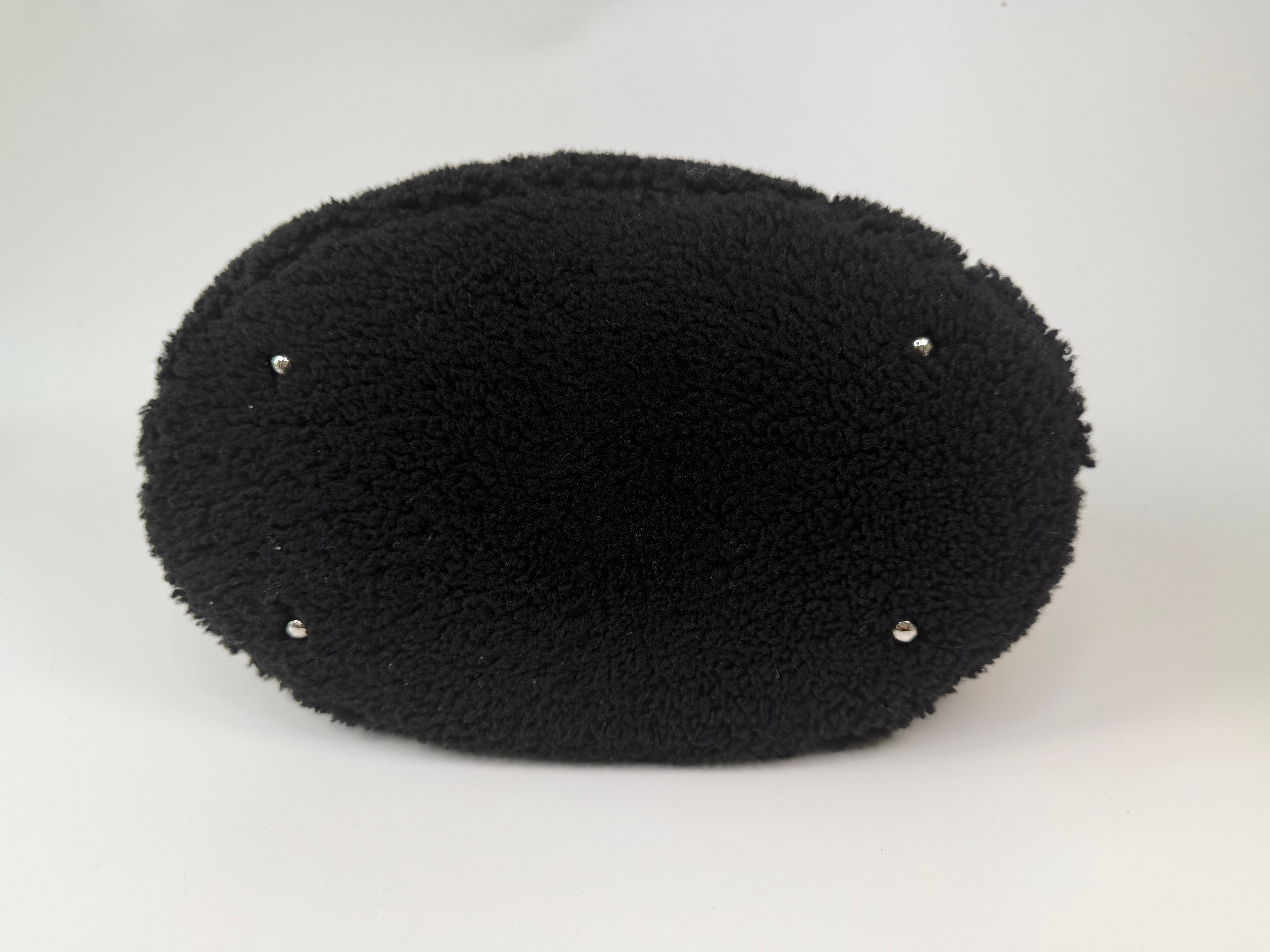Chanel Coco Neige Shopping Tote In Black Teddy Shearling