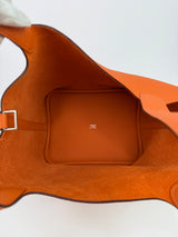 Hermès Picotin 22 In Orange Clemence Leather With PHW