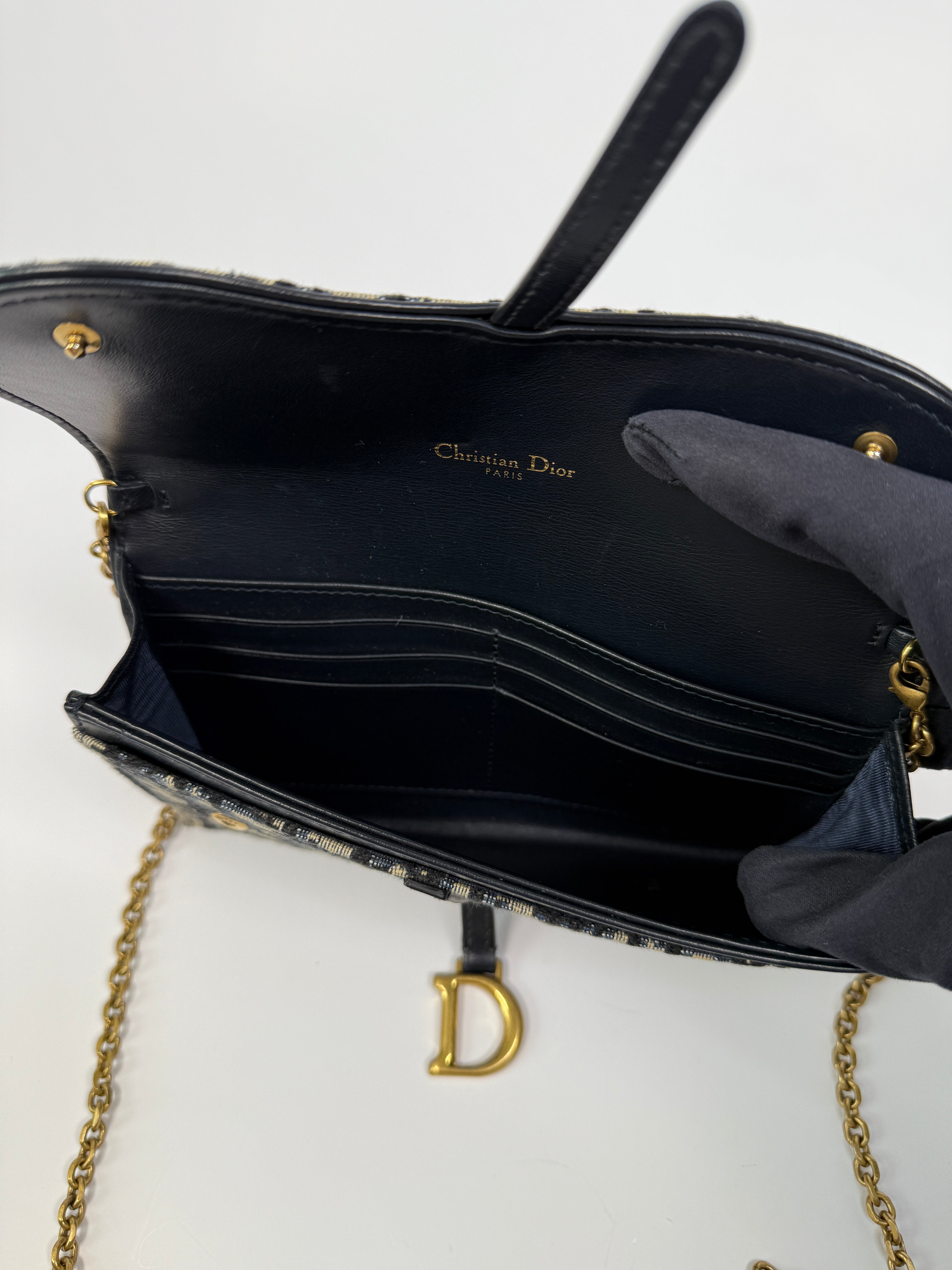 Christian Dior Medium Oblique Saddle Pouch