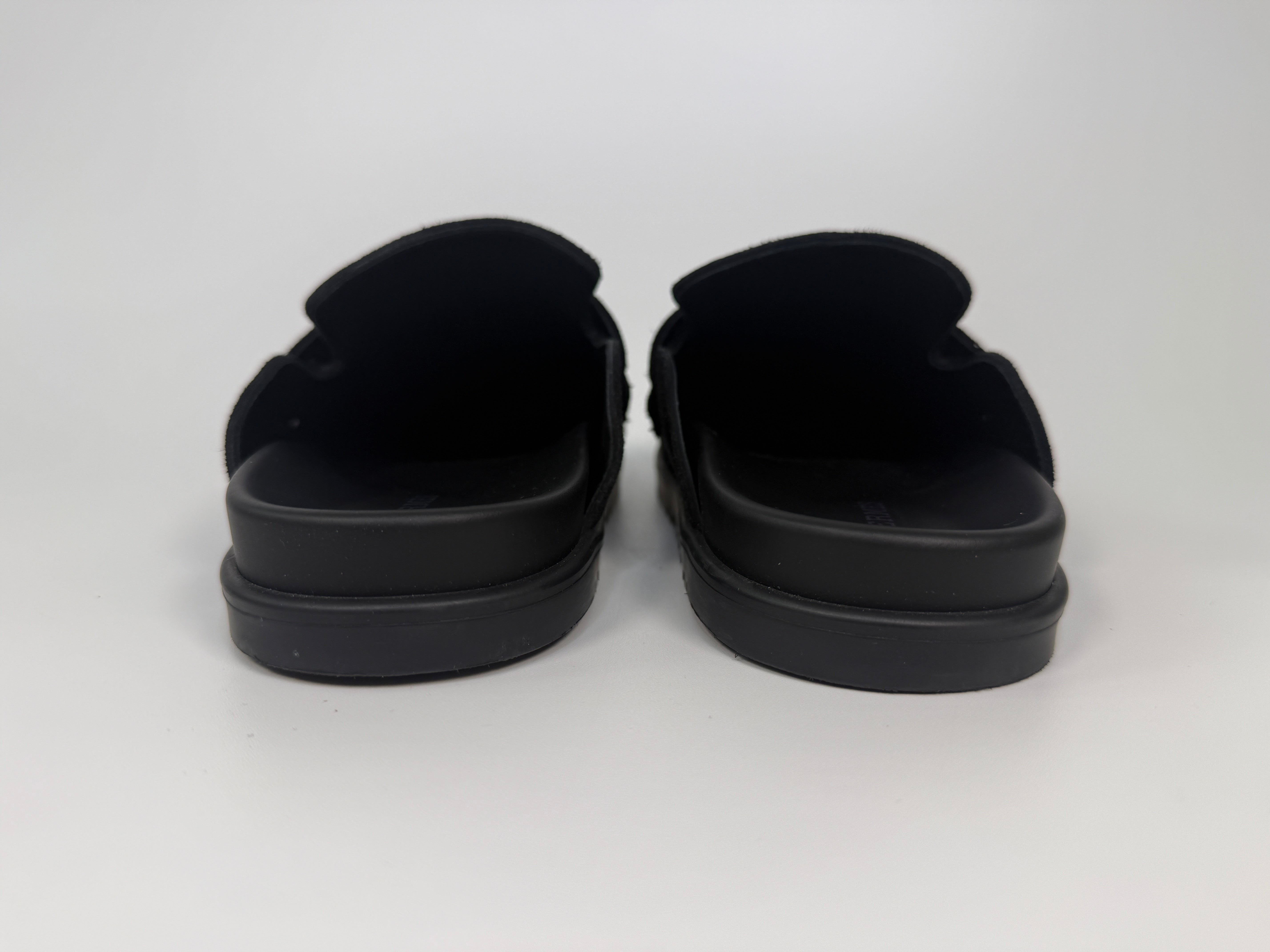 Hermès Go Mules In Black (EU38/ UK5)